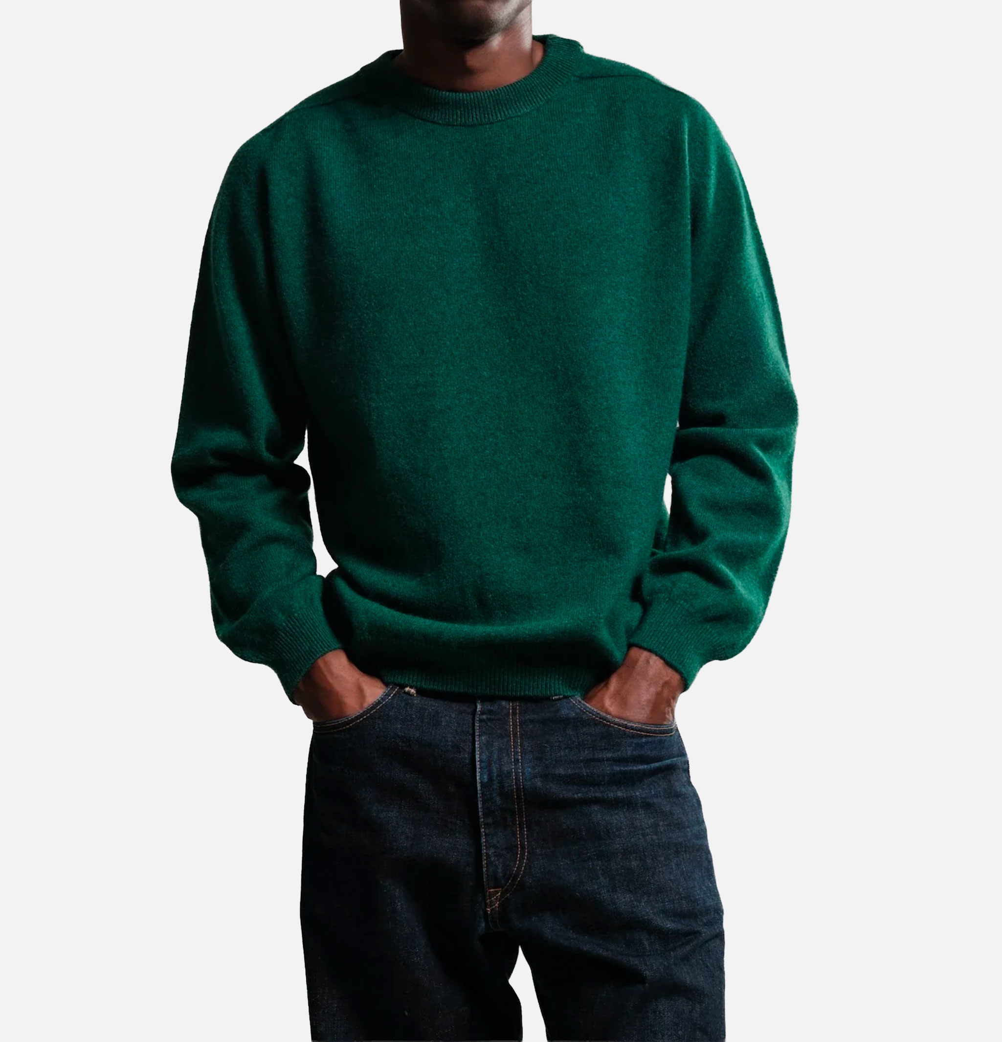 Nitto Knitwear Armen Round-Neck Sweater Sacramento Green