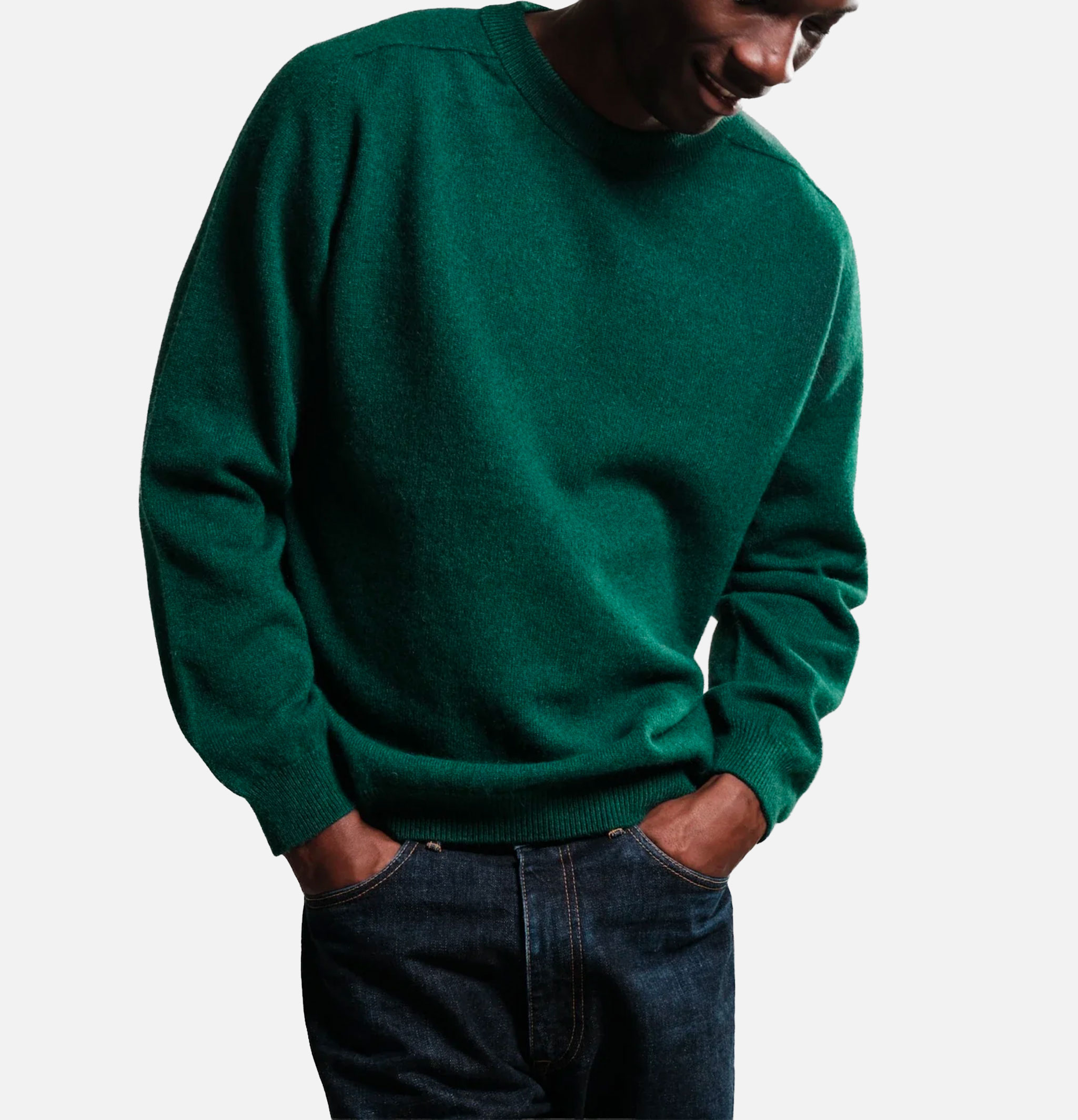 Nitto Knitwear Pull Armen Col Rond Vert Sacramento
