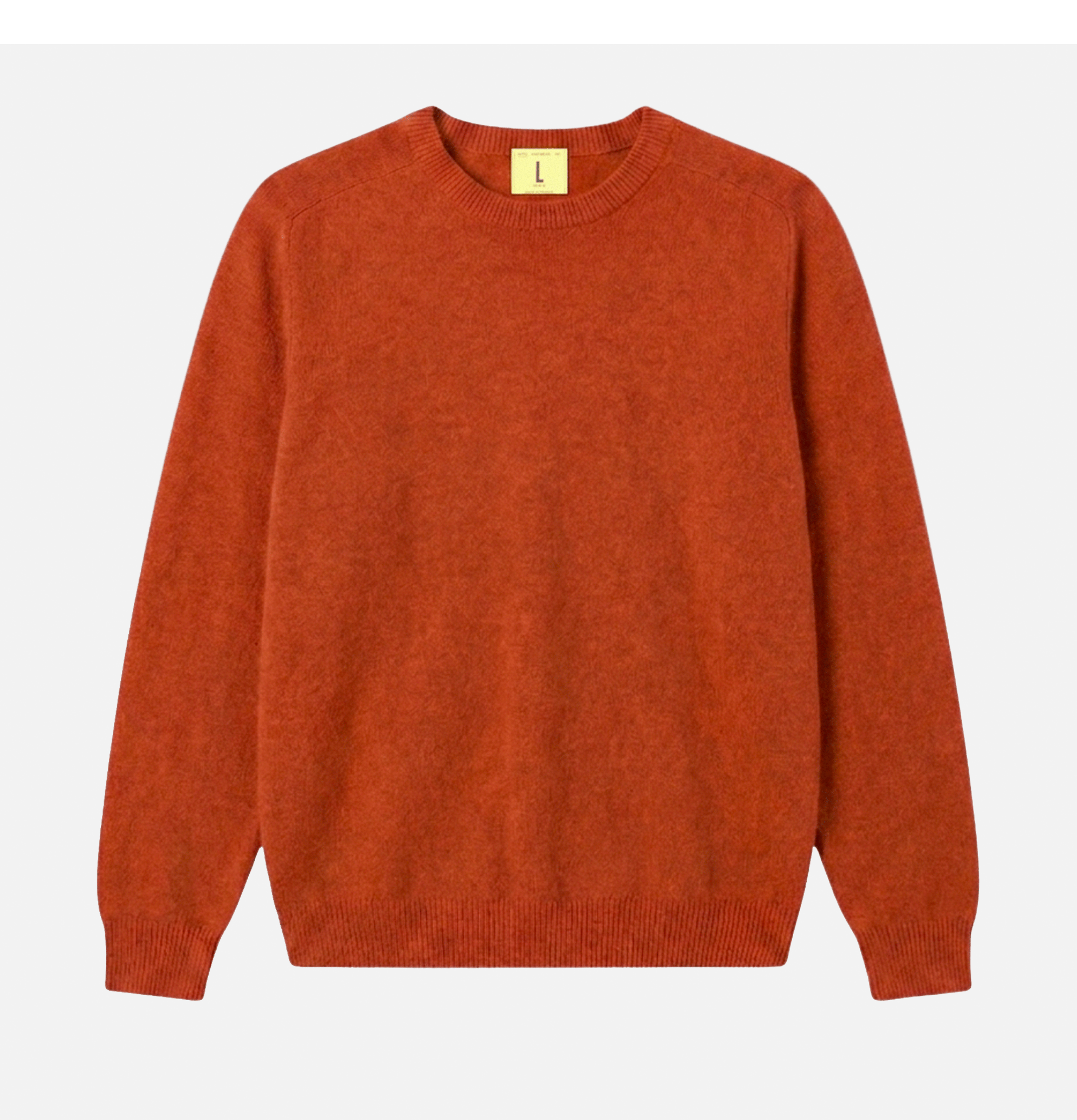Nitto Knitwear Armen Round-Neck Sweater Orange Henna