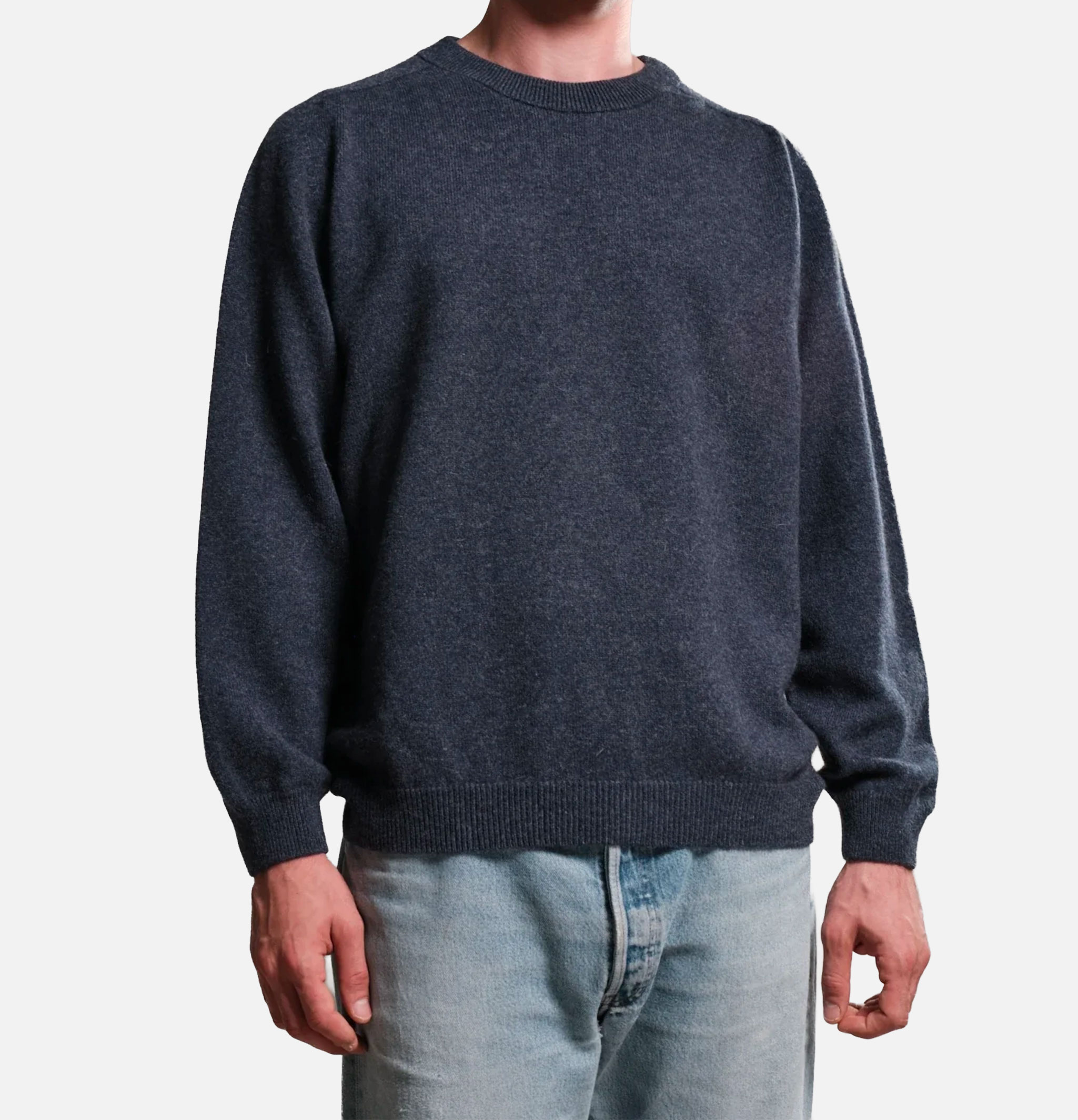 Nitto Knitwear Pull Armen Col Rond Navy Mix