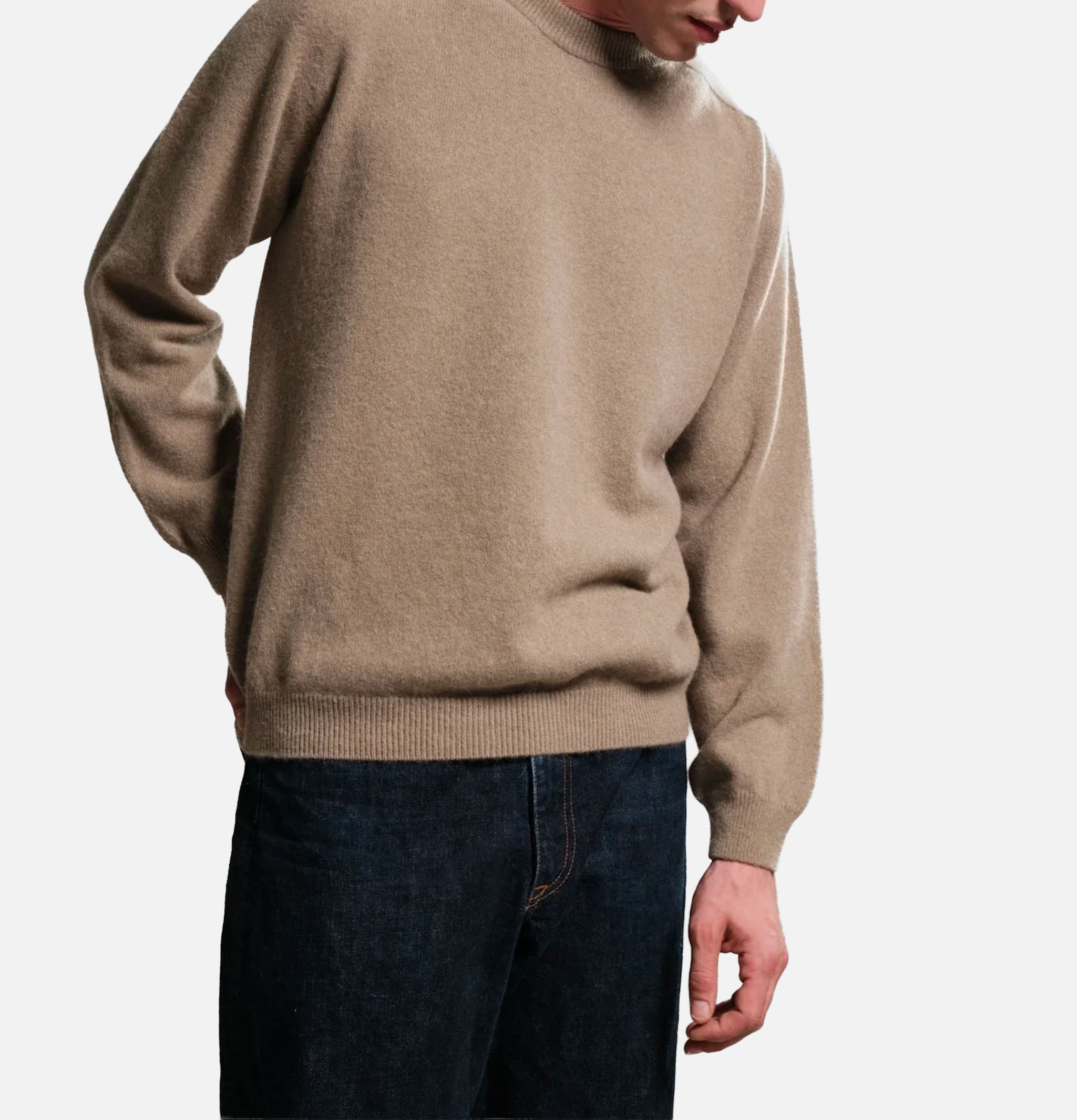 Nitto Knitwear Armen Round-Neck Sweater Khaki