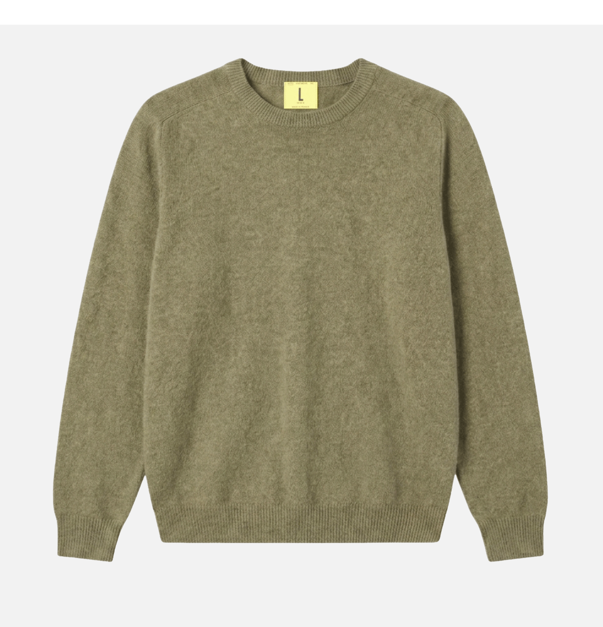 Nitto Knitwear Armen Round-Neck Sweater Khaki