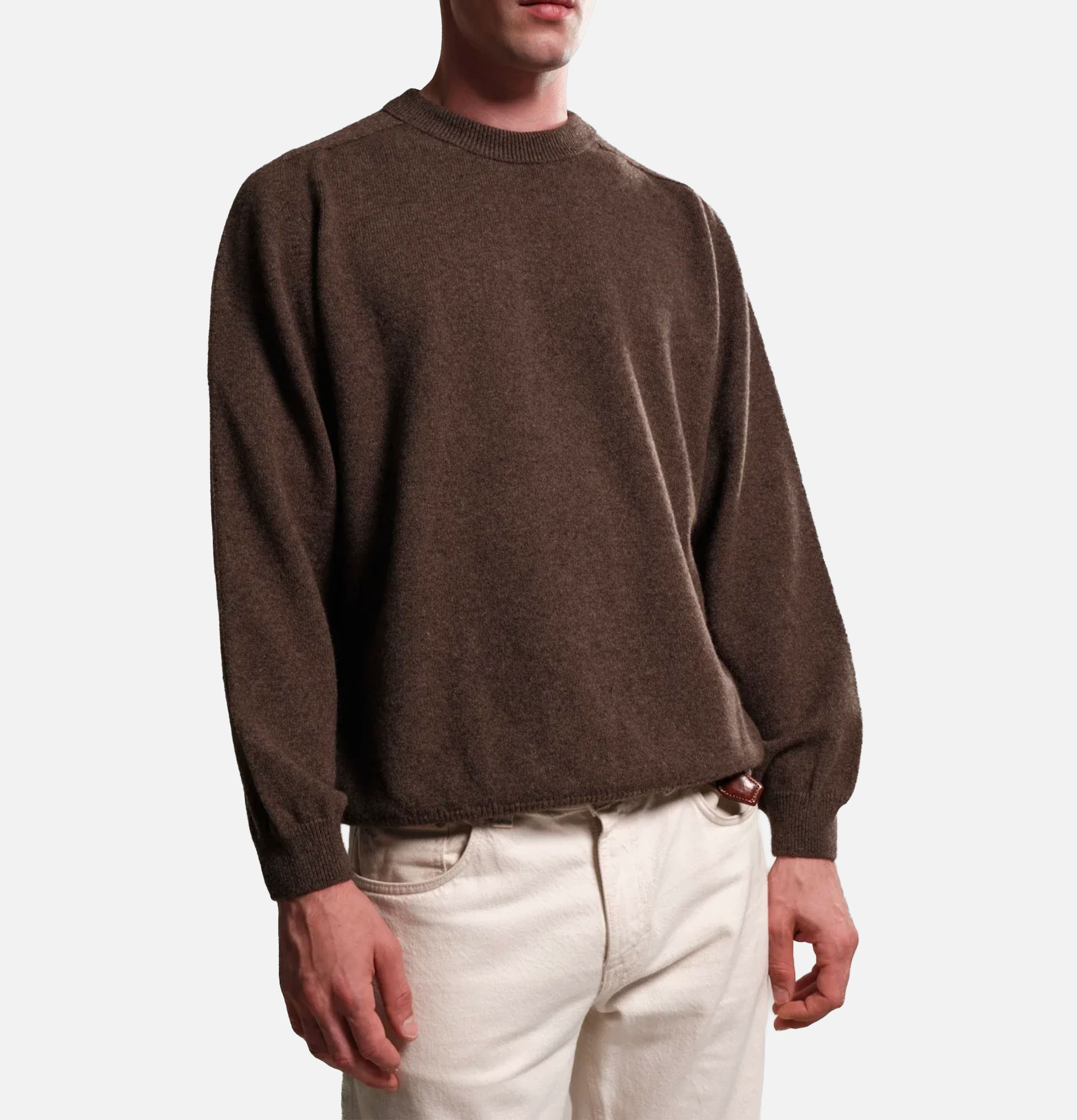 Nitto Knitwear Armen Round-Neck Sweater Mocha
