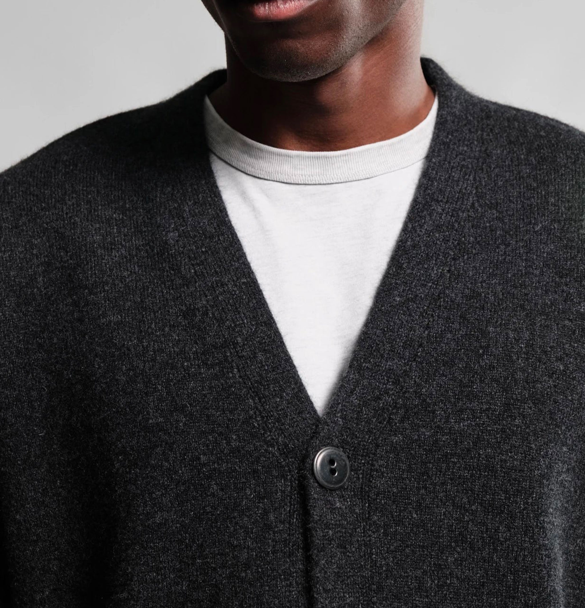 Nitto Knitwear Armen Cardigan Charcoal