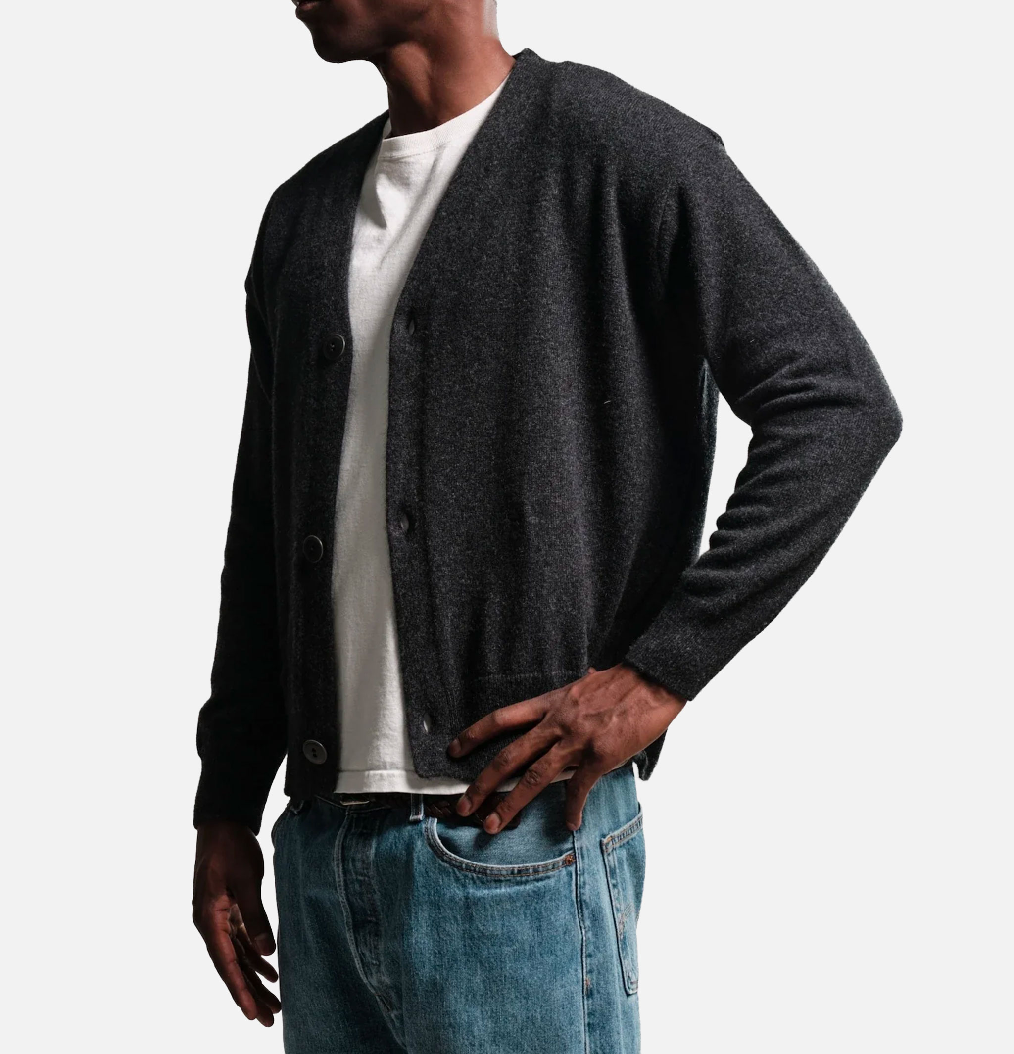 Nitto Knitwear Cardigan Armen Charcoal