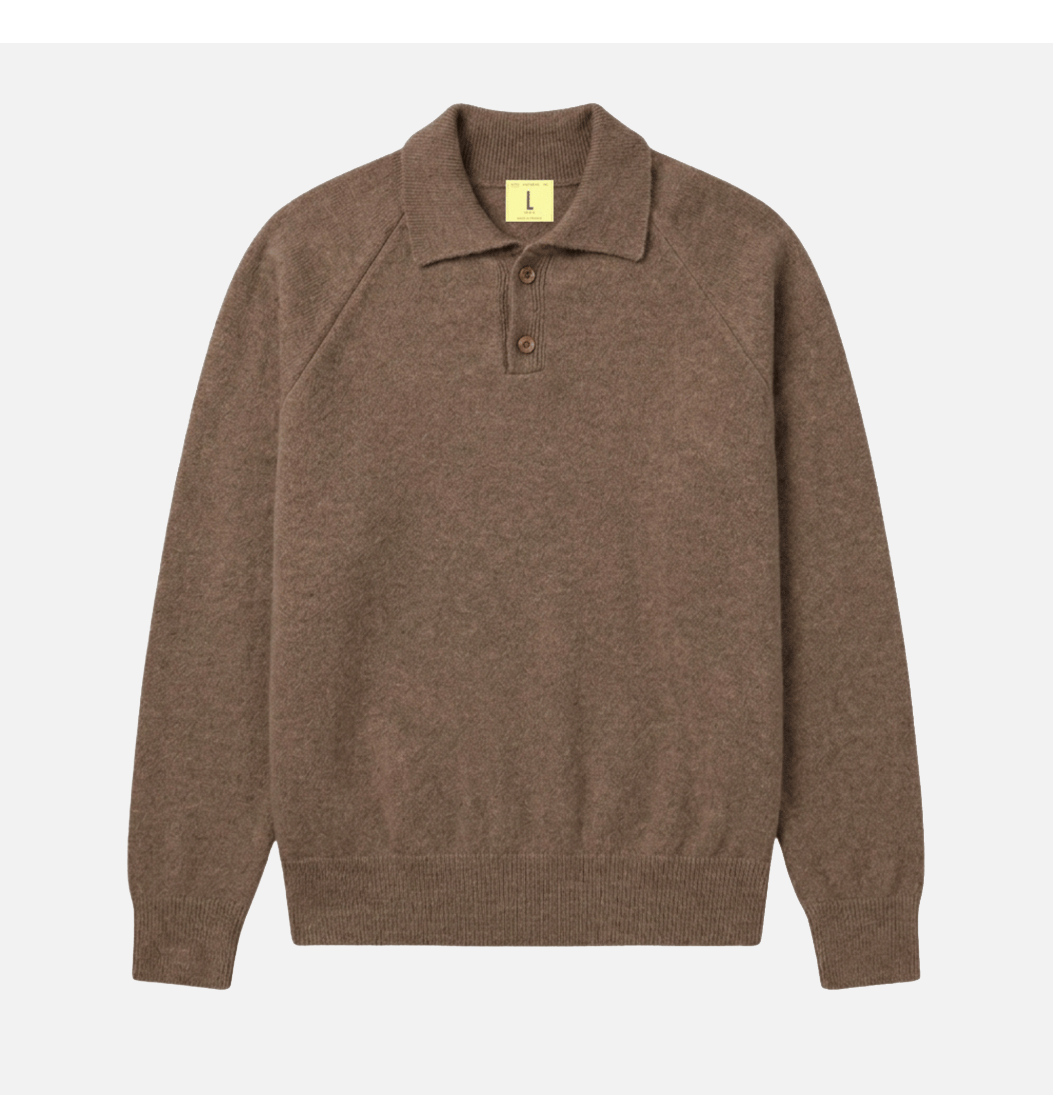 Nitto Knitwear Armen LS Mocha Polo