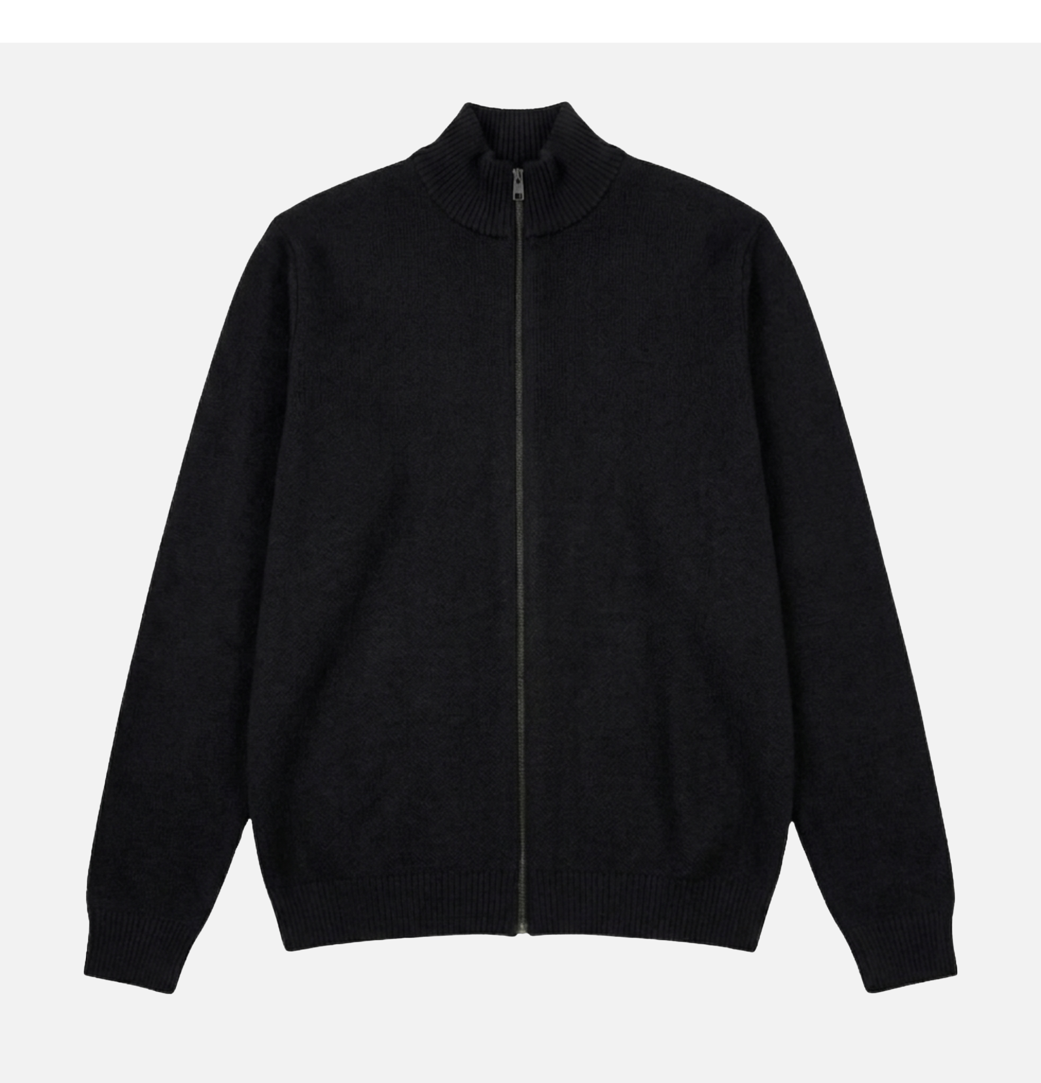 Nitto Knitwear Youri Zipper Cardigan Black