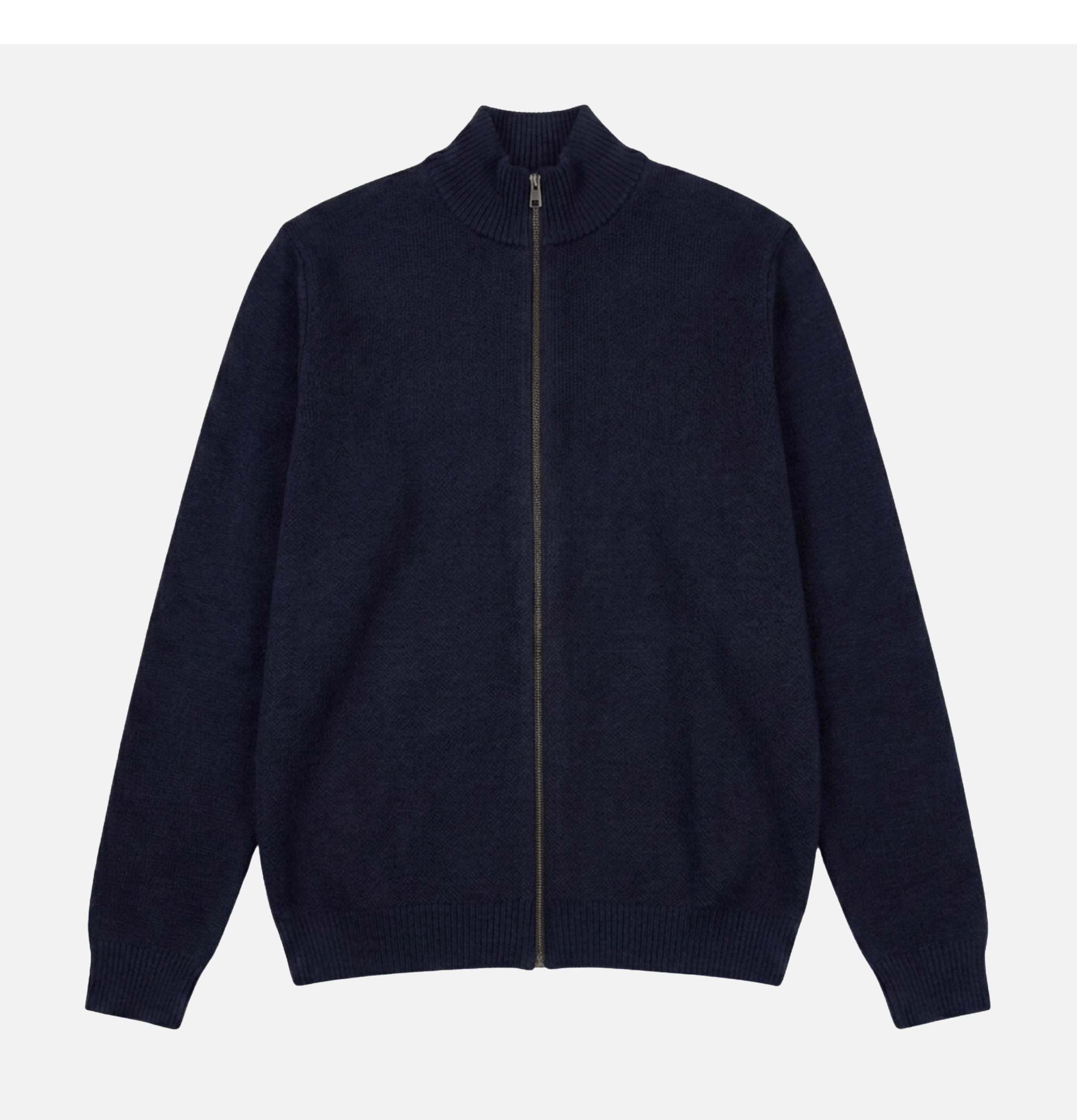 Nitto Knitwear Cardigan Youri Zippé Marine