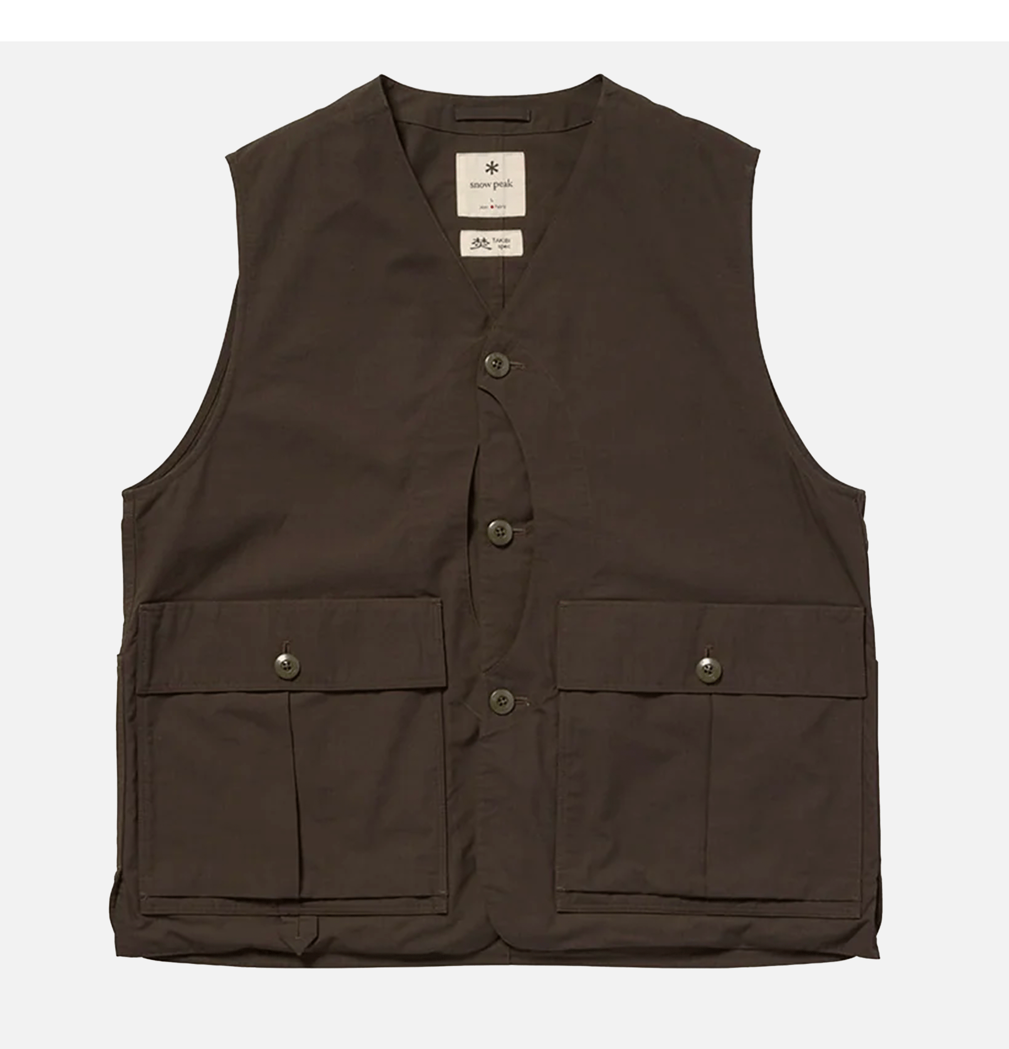 Snow Peak Hybrid Takibi Dark Brown Vest