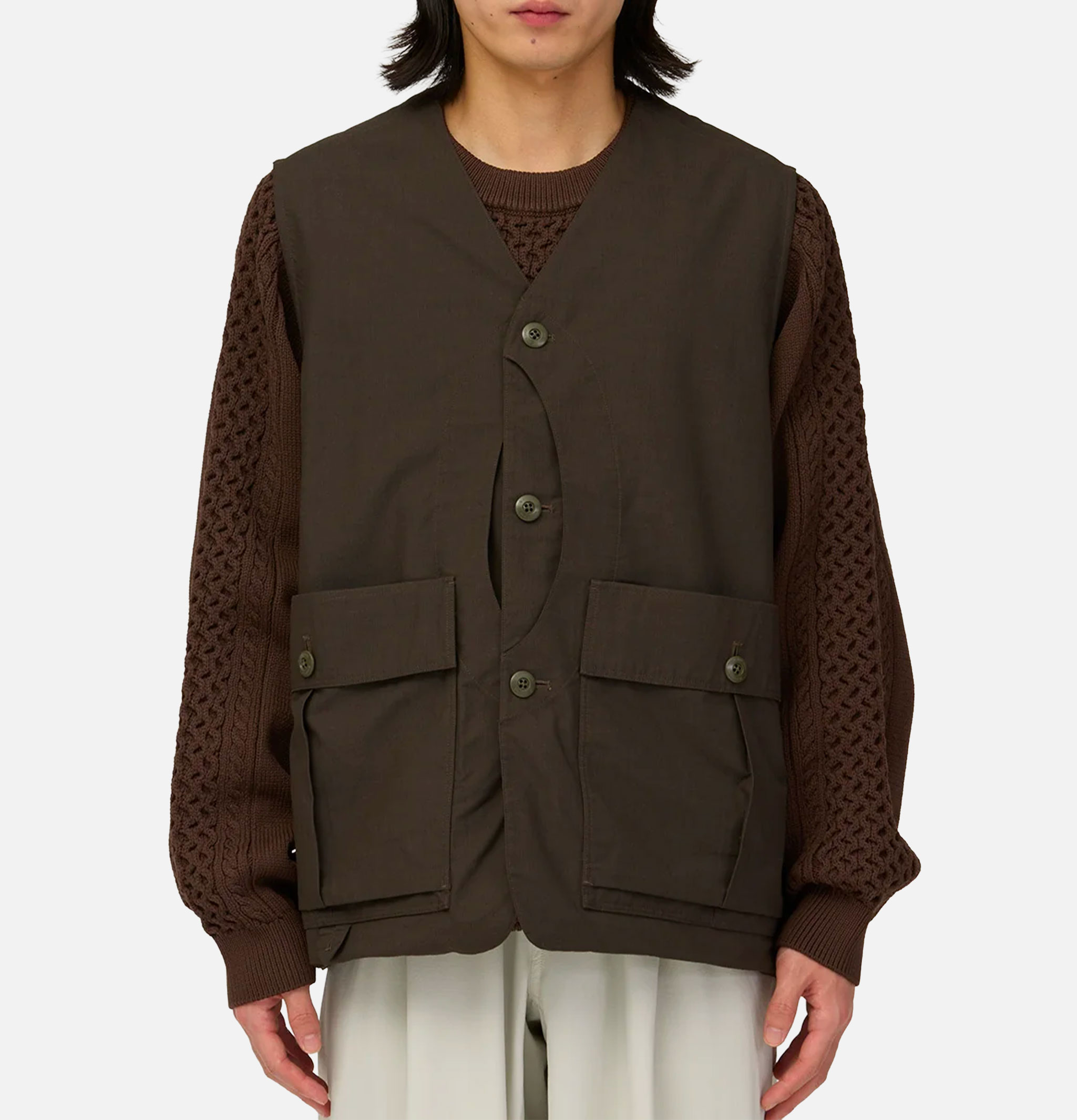 Snow Peak Hybrid Takibi Dark Brown Vest
