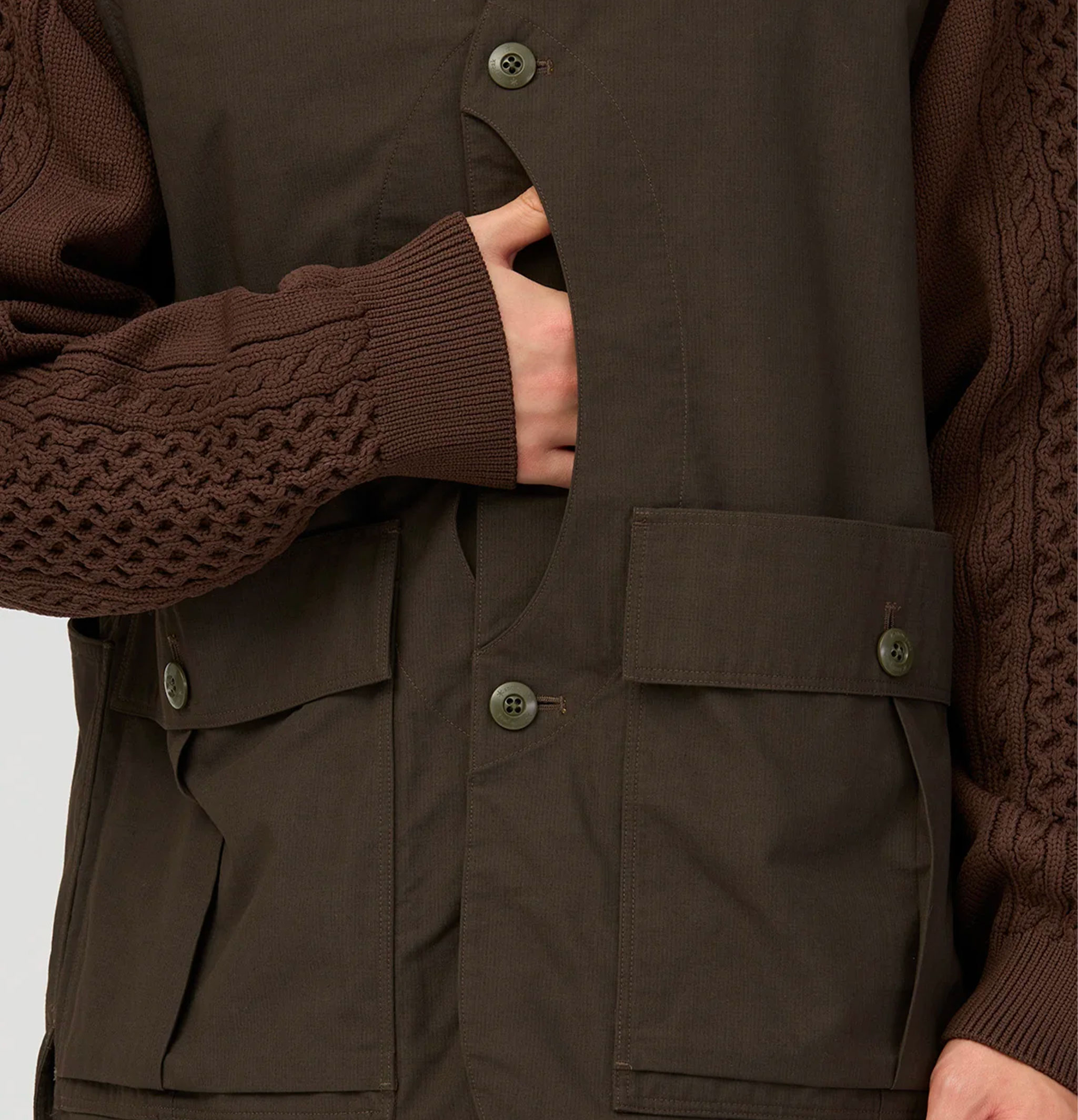 Snow Peak Hybrid Takibi Dark Brown Vest