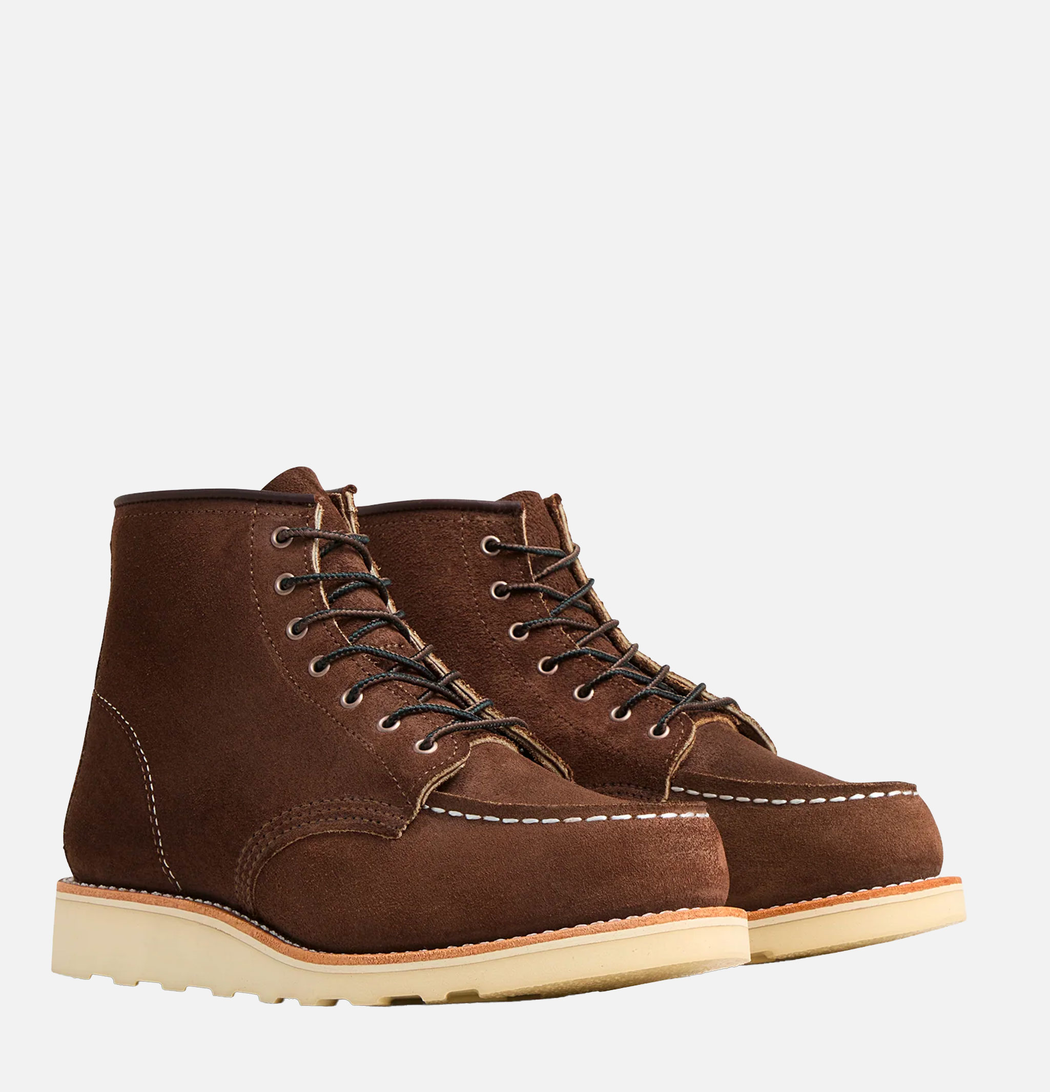 Red Wing 3476 6'' Moc Toe Muleskinner Boots in Chocolate