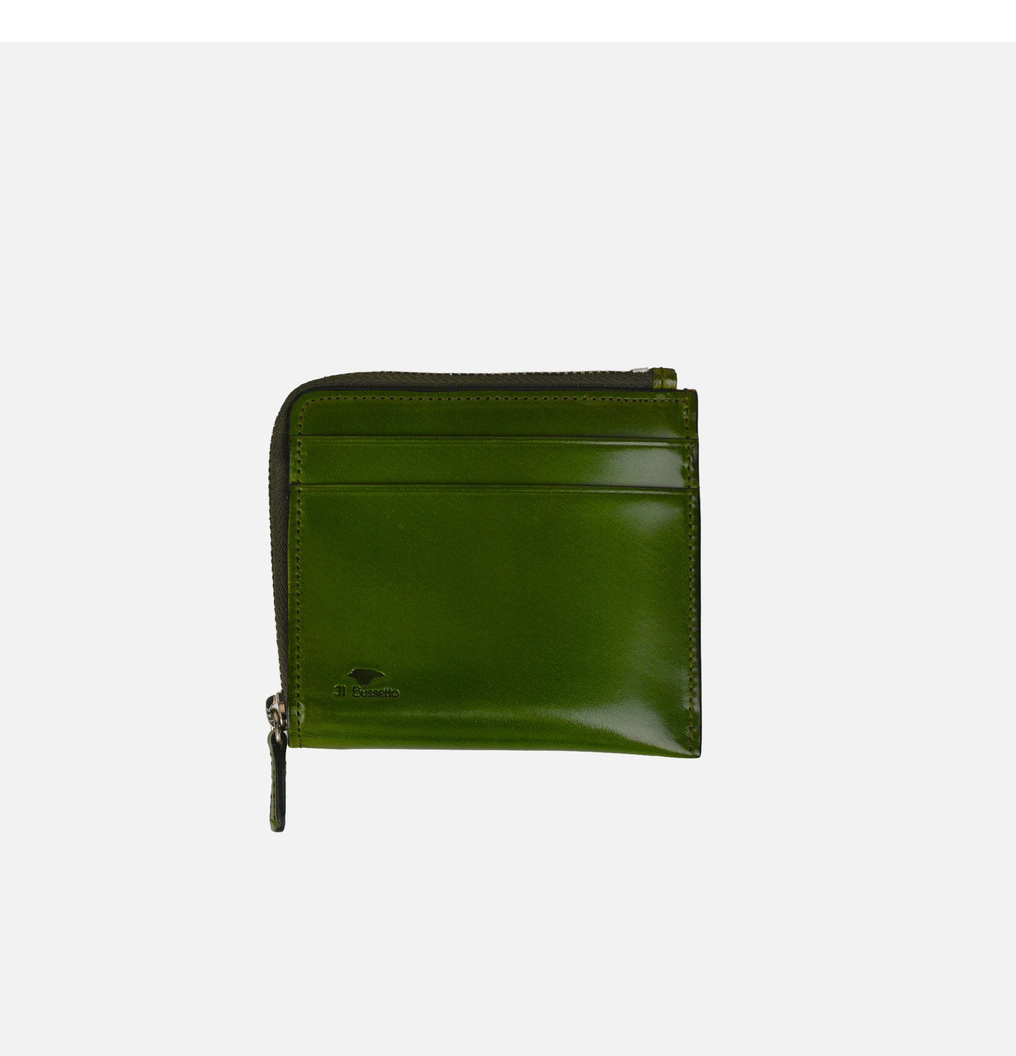 Il Bussetto Dark Green Zip Wallet
