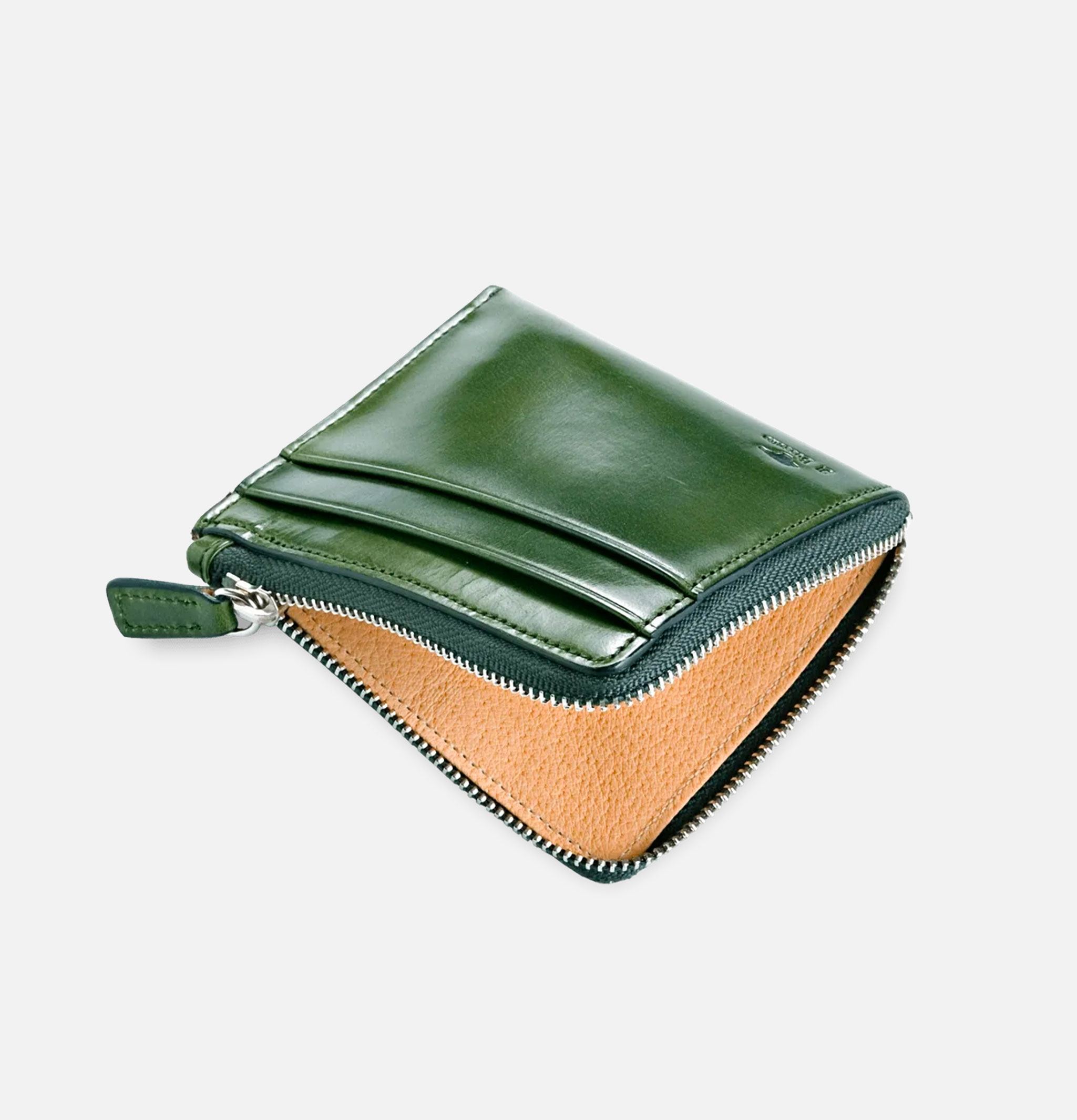 Il Bussetto Portefeuille Zip Vert Foncé