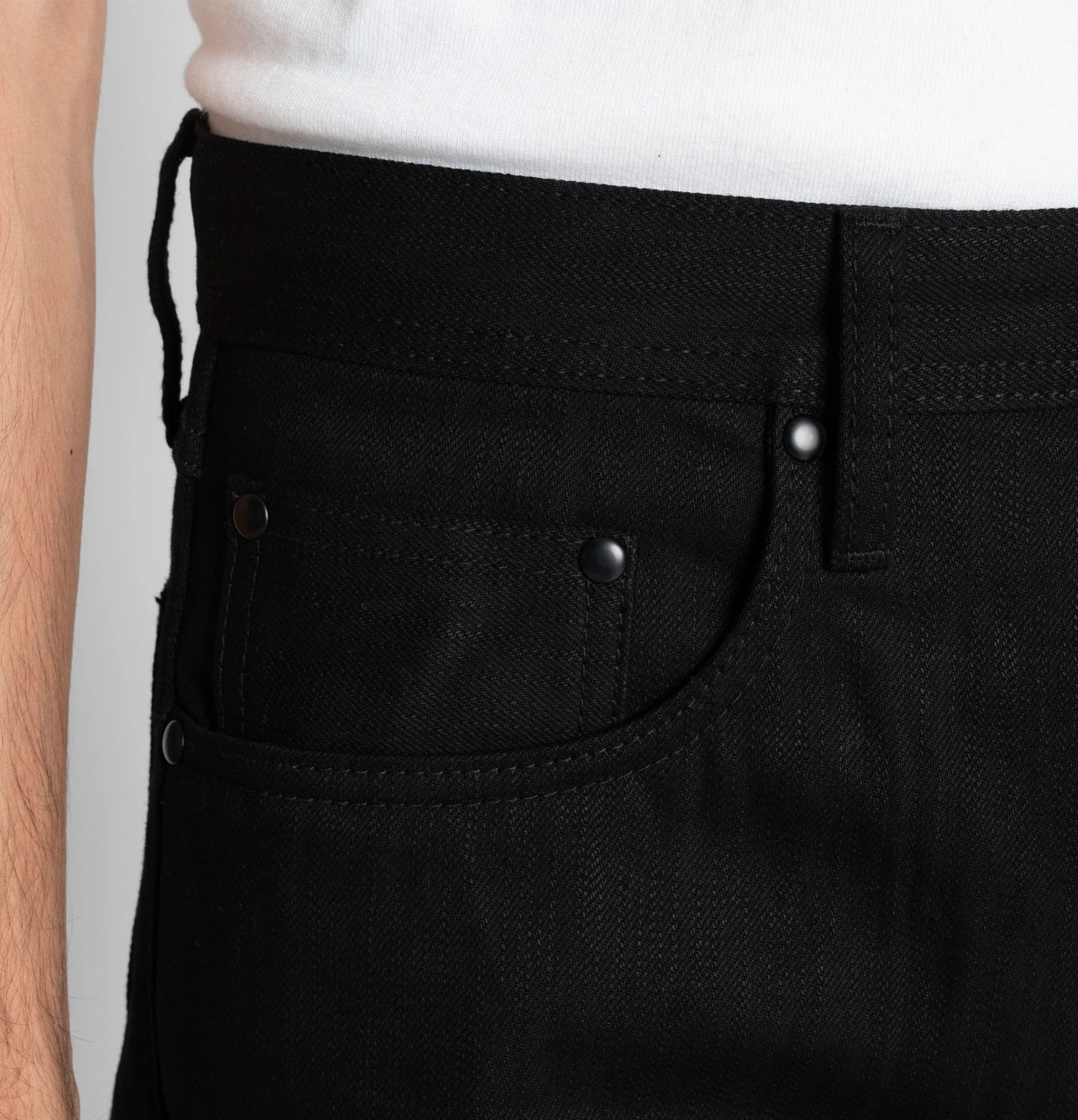 The Unbranded Brand UB848 Relaxed Straight 14.5oz Black