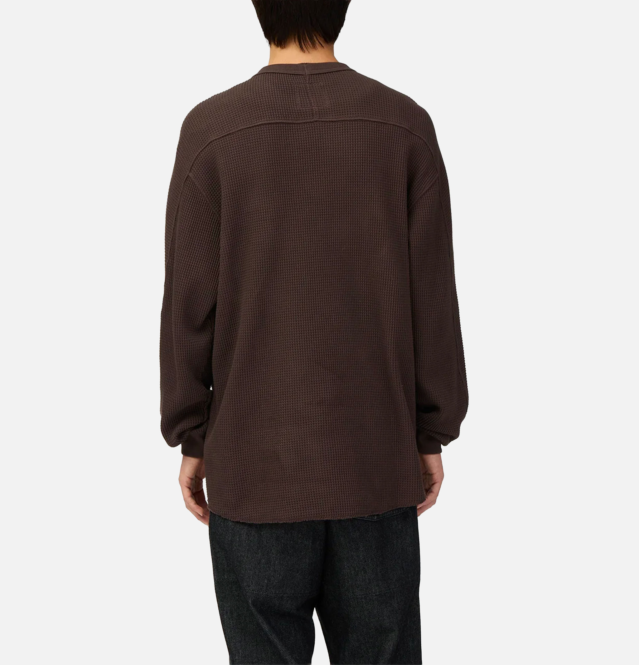 Snow Peak Heavy Waffle Pullover Marron Foncé