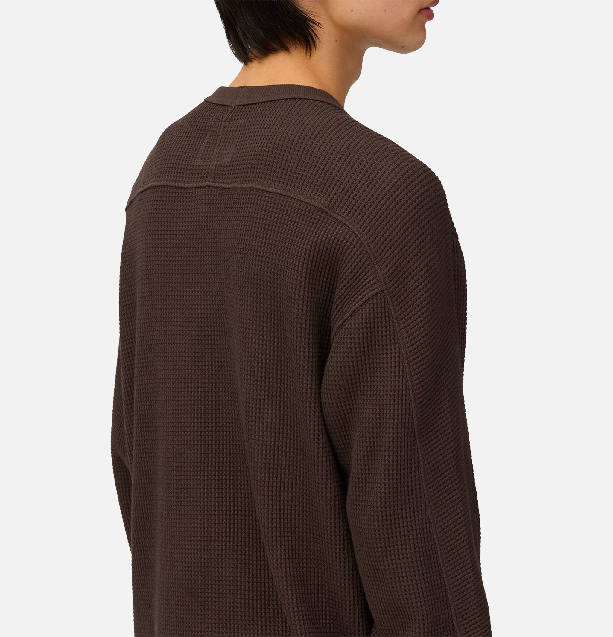 Snow Peak Heavy Waffle Pullover Marron Foncé