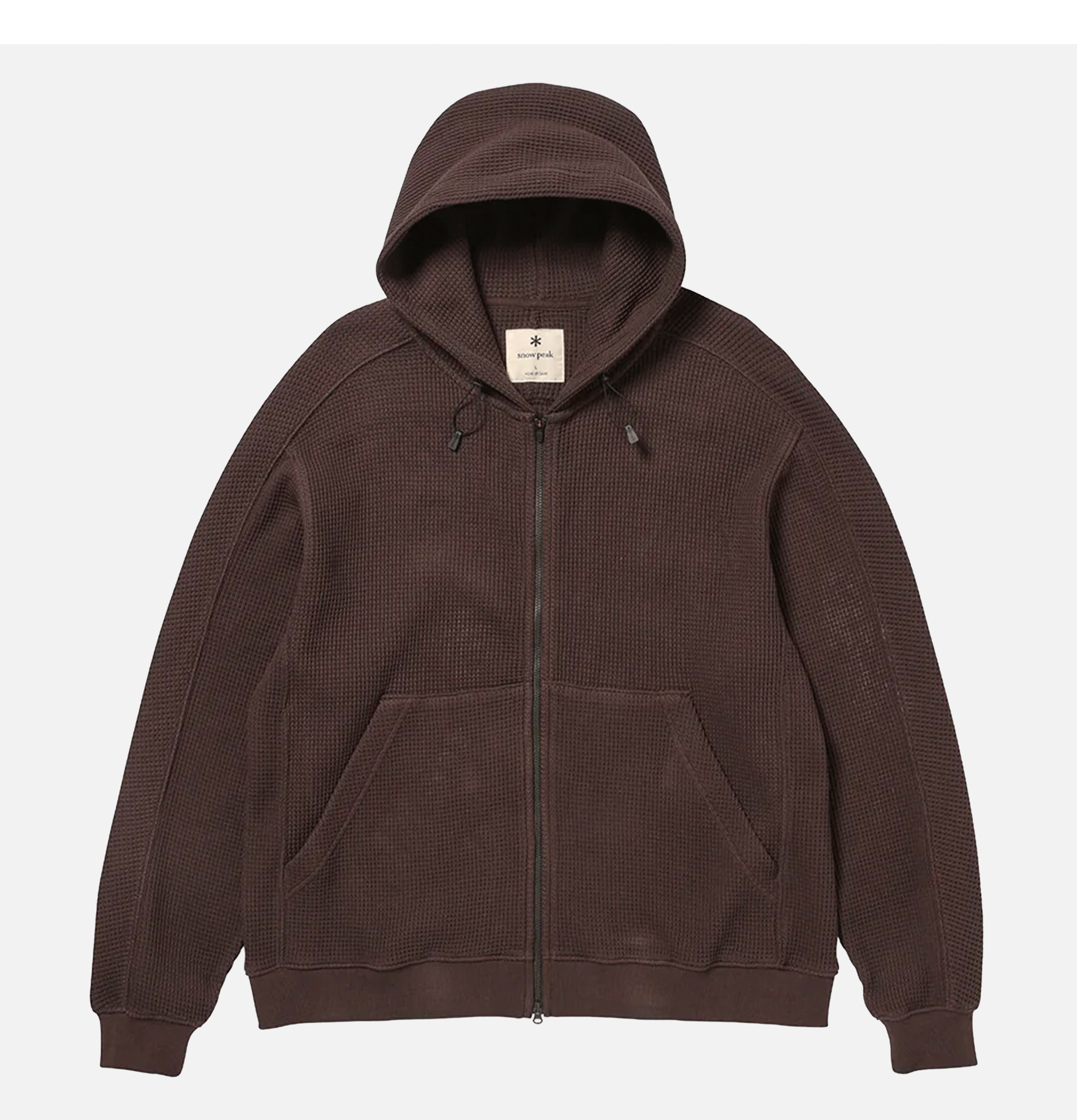 Snow Peak Heavy Waffle Parka Marron