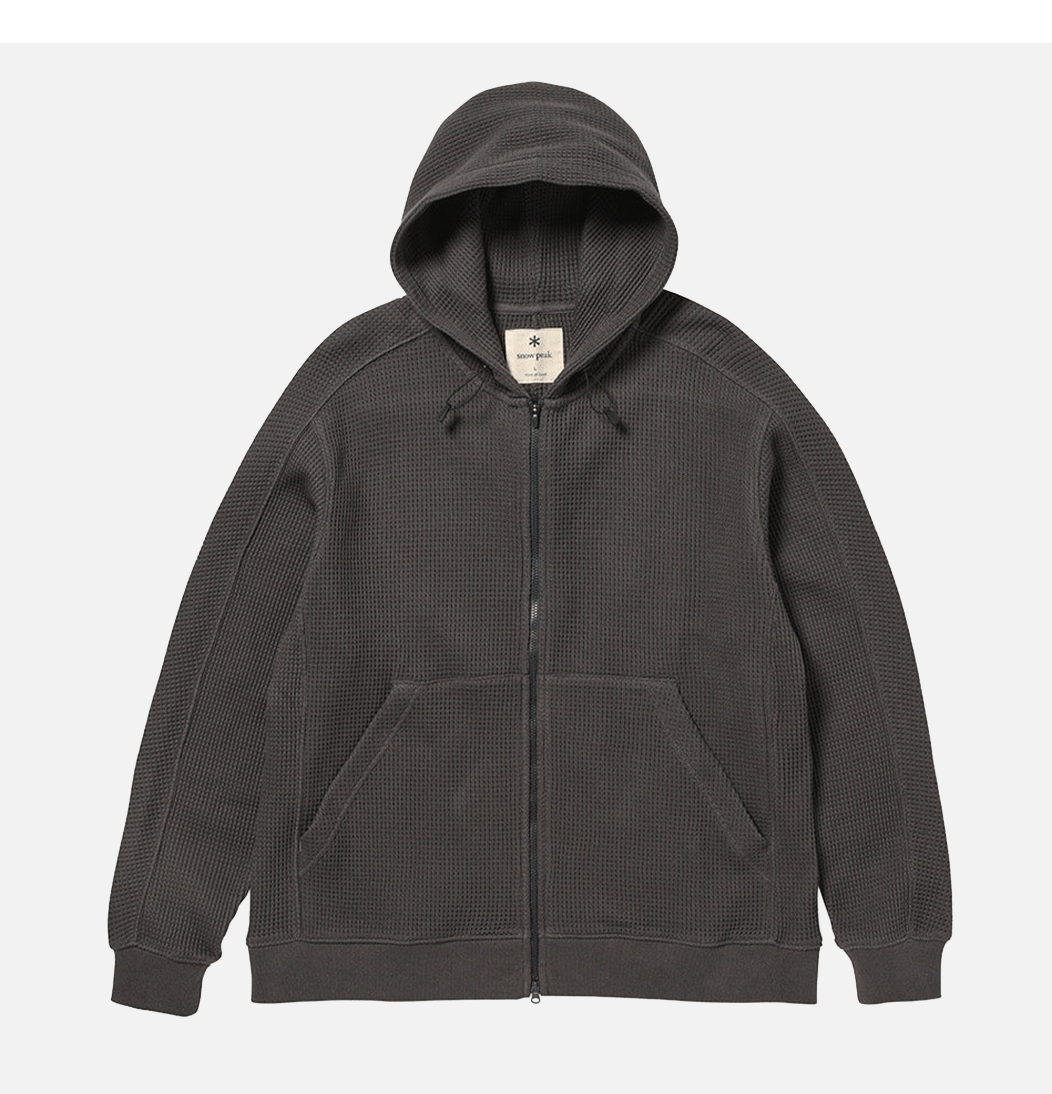 Snow Peak Heavyweight Waffle Zip Parka Charcoal