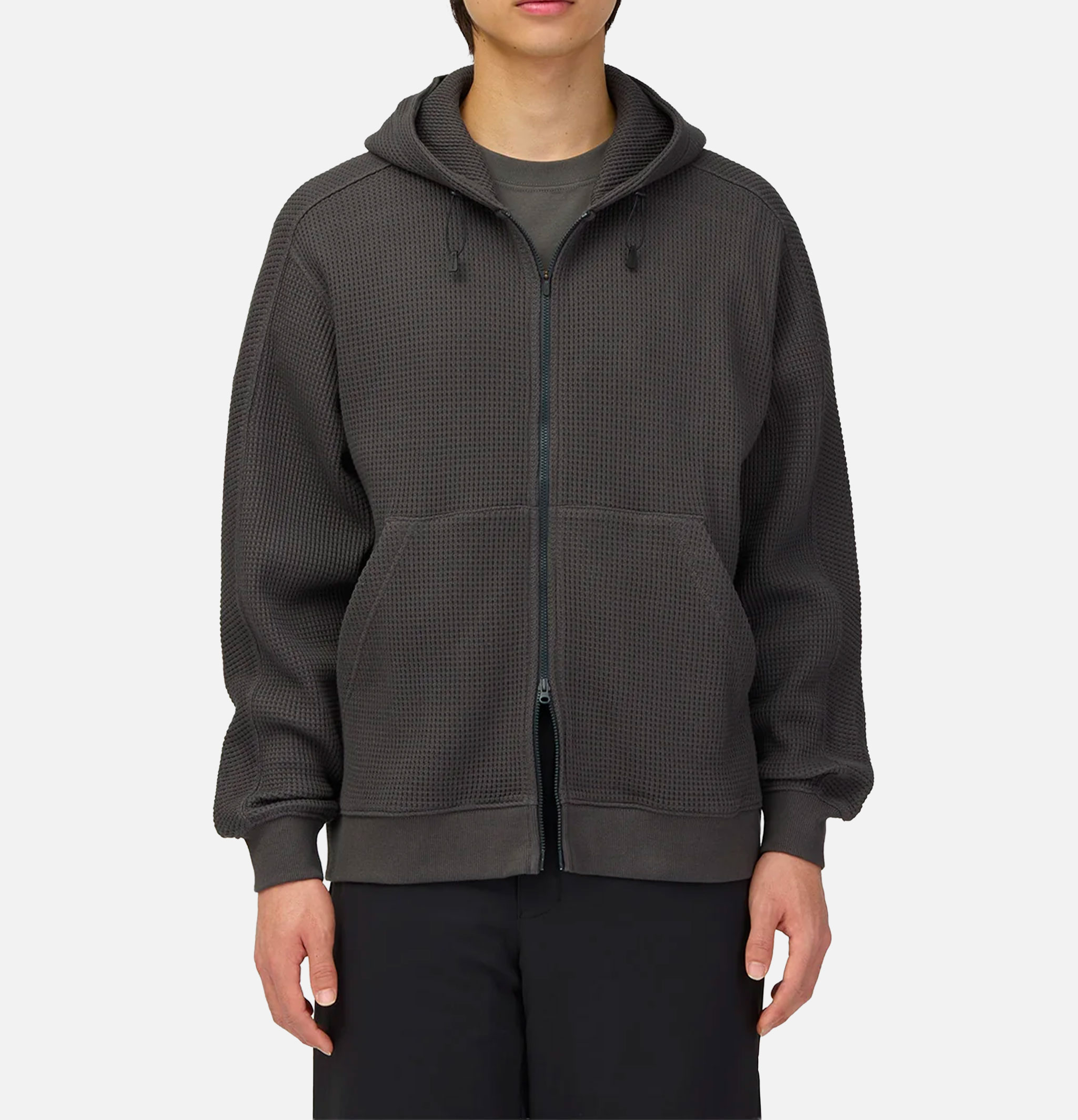 Snow Peak Heavyweight Waffle Zip Parka Charcoal