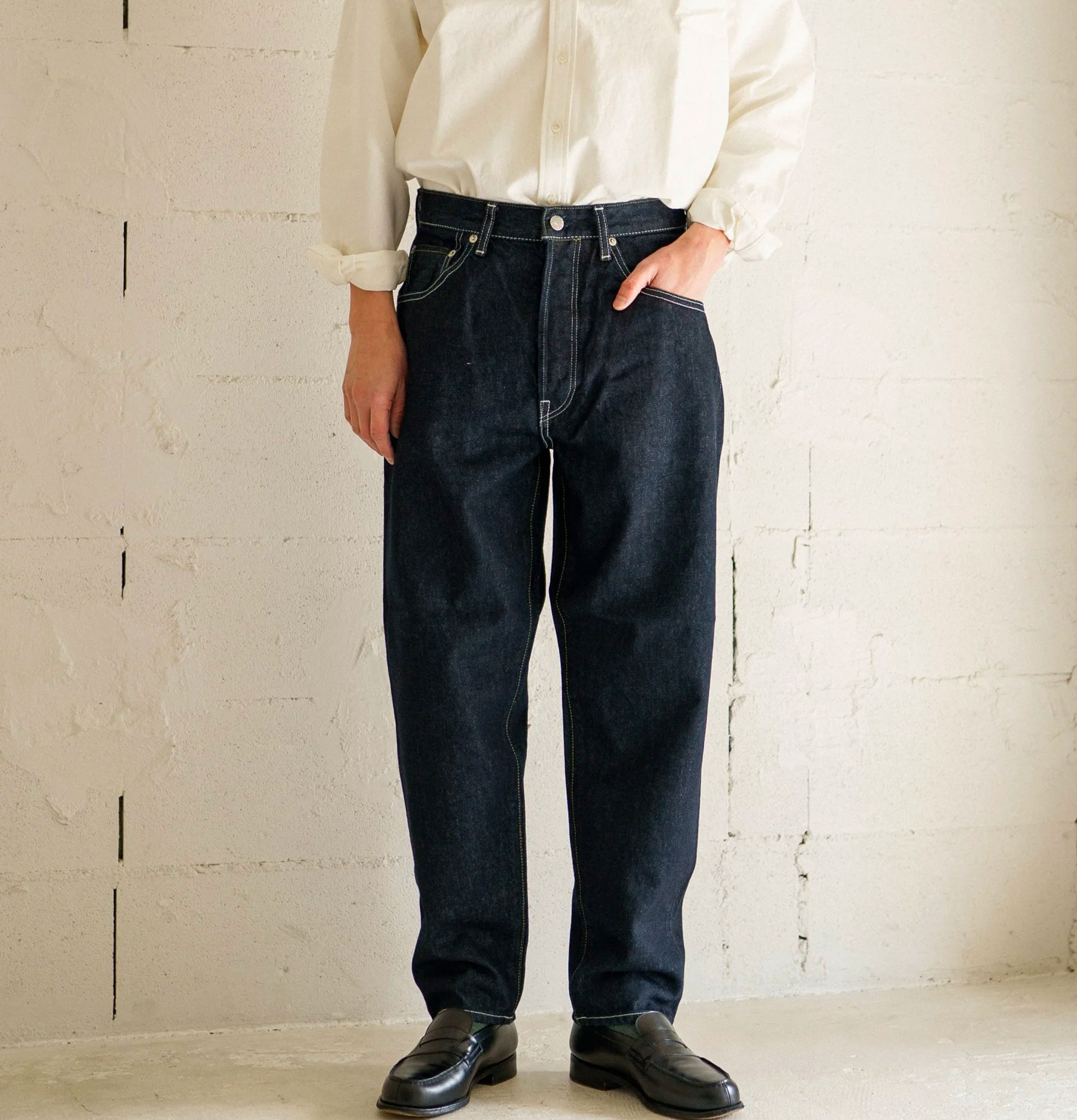 Hatski Jean Denim 01 Loose Tapered One Wash