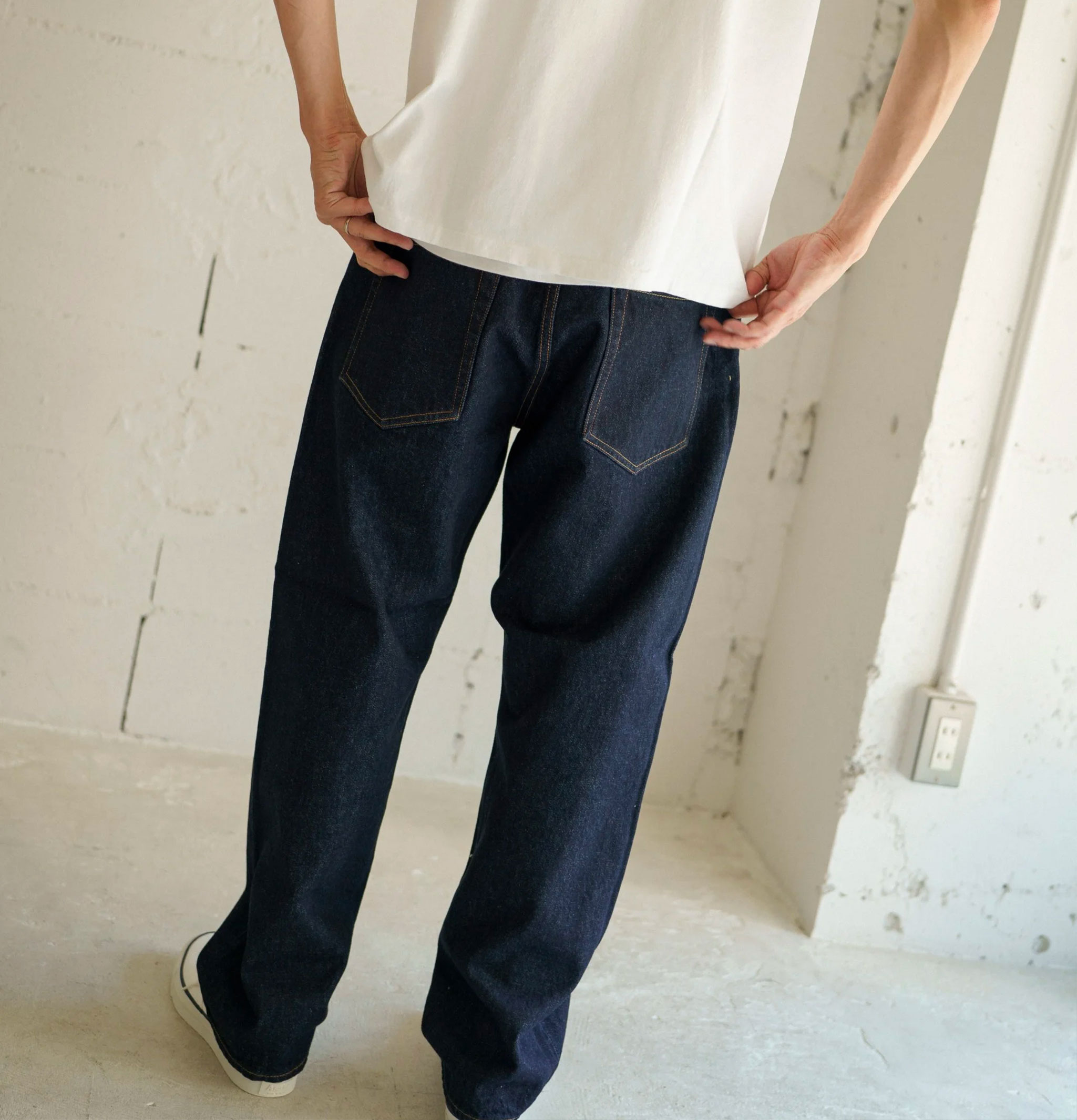Hatski Denim 01 Jean Loose Tapered Denim One Wash