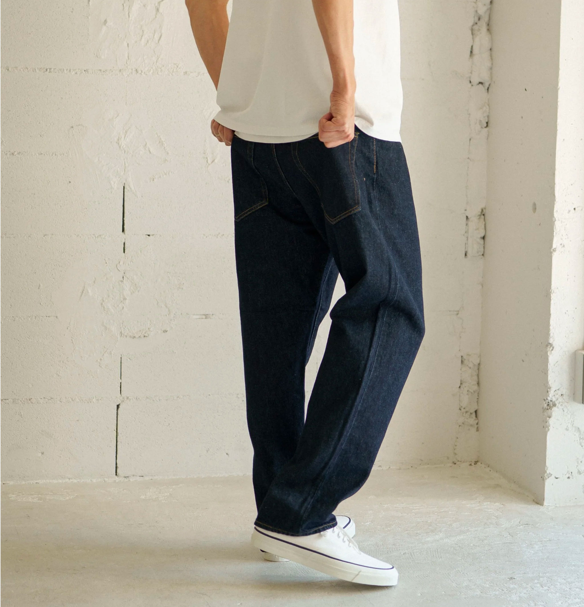 Hatski Denim 01 Jean Loose Tapered Denim One Wash
