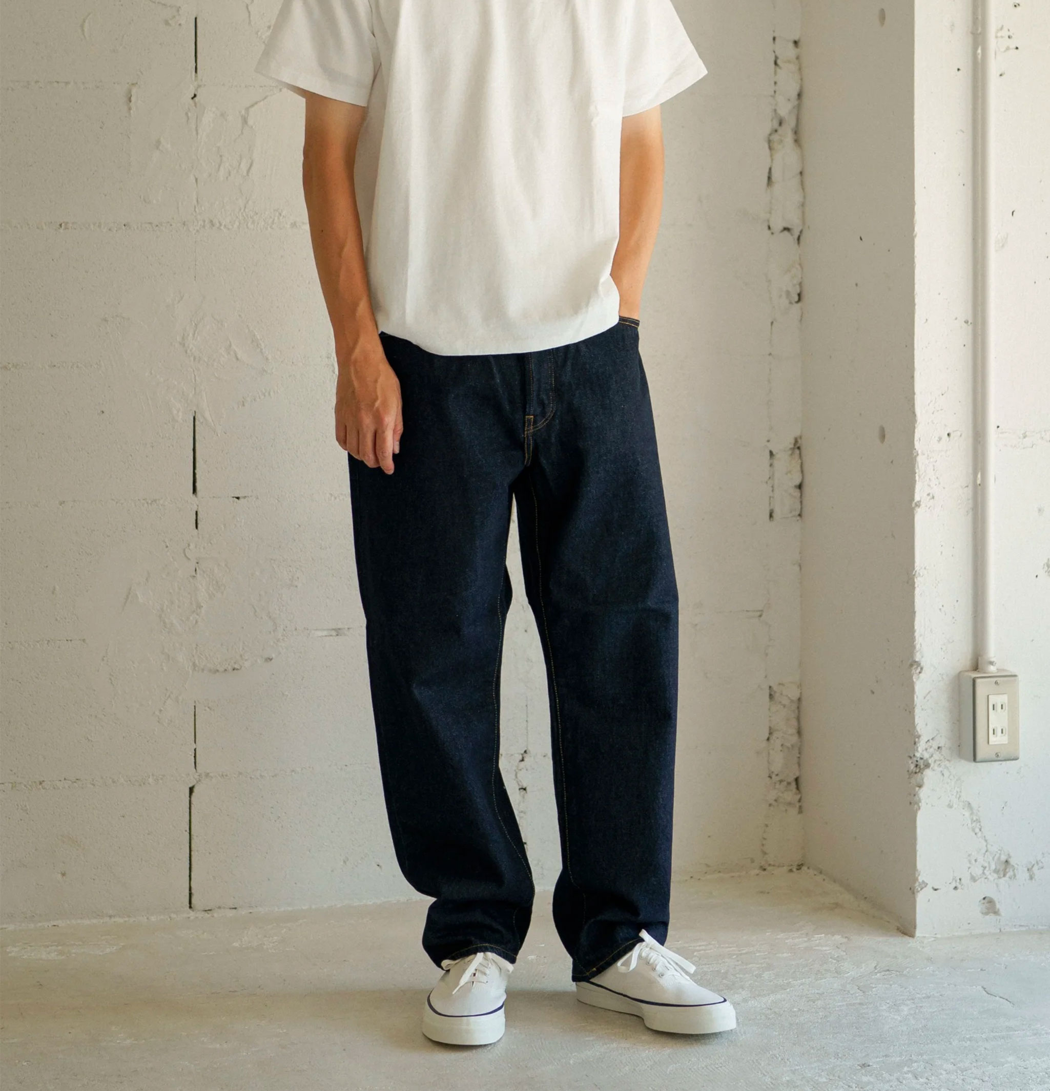 Hatski Denim 01 Jean Loose Tapered Denim One Wash