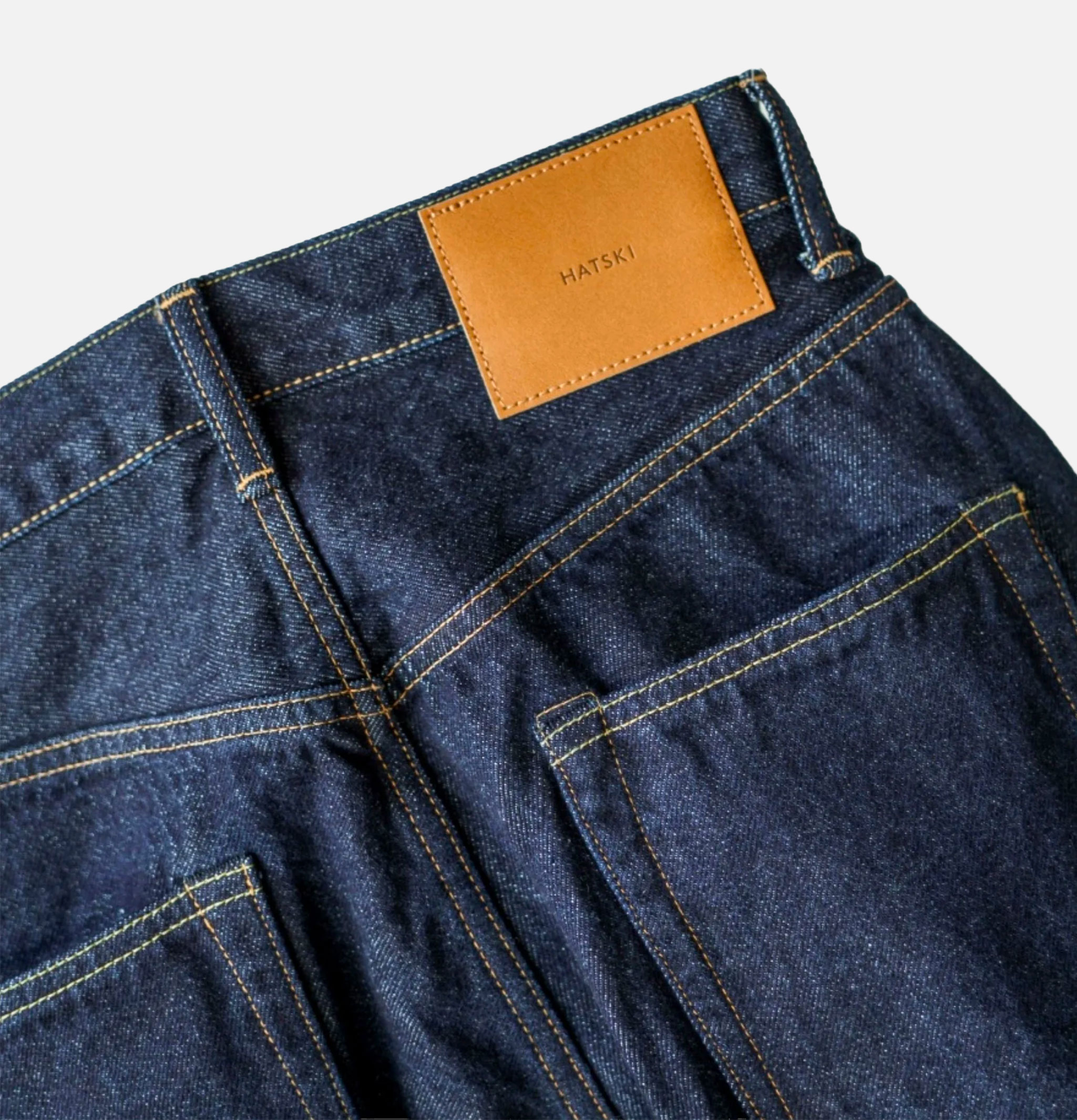 Hatski Denim 03 Wide Tapered One Wash Jeans
