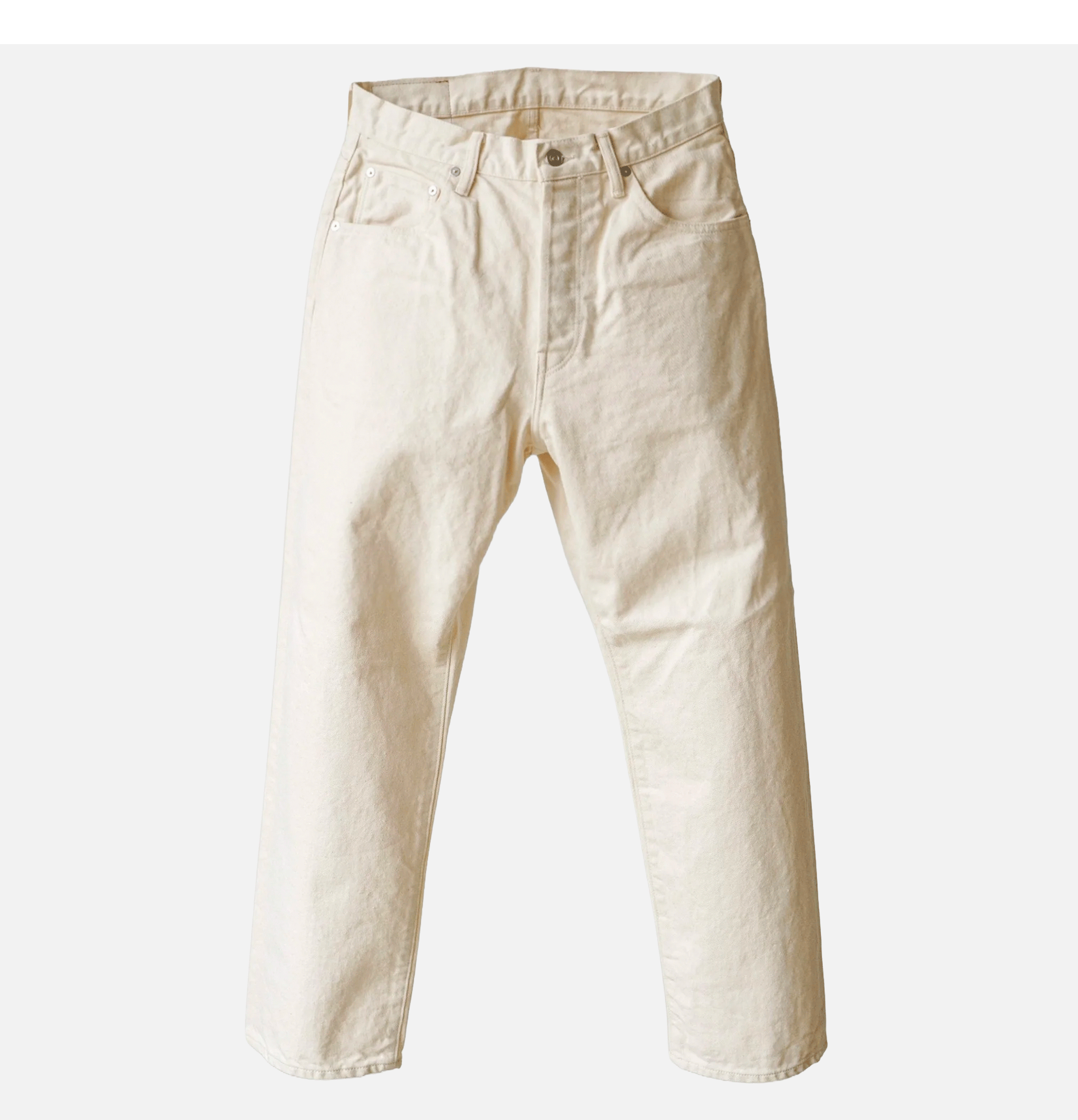Hatski Denim 03 Jean Wide Tapered Ecru