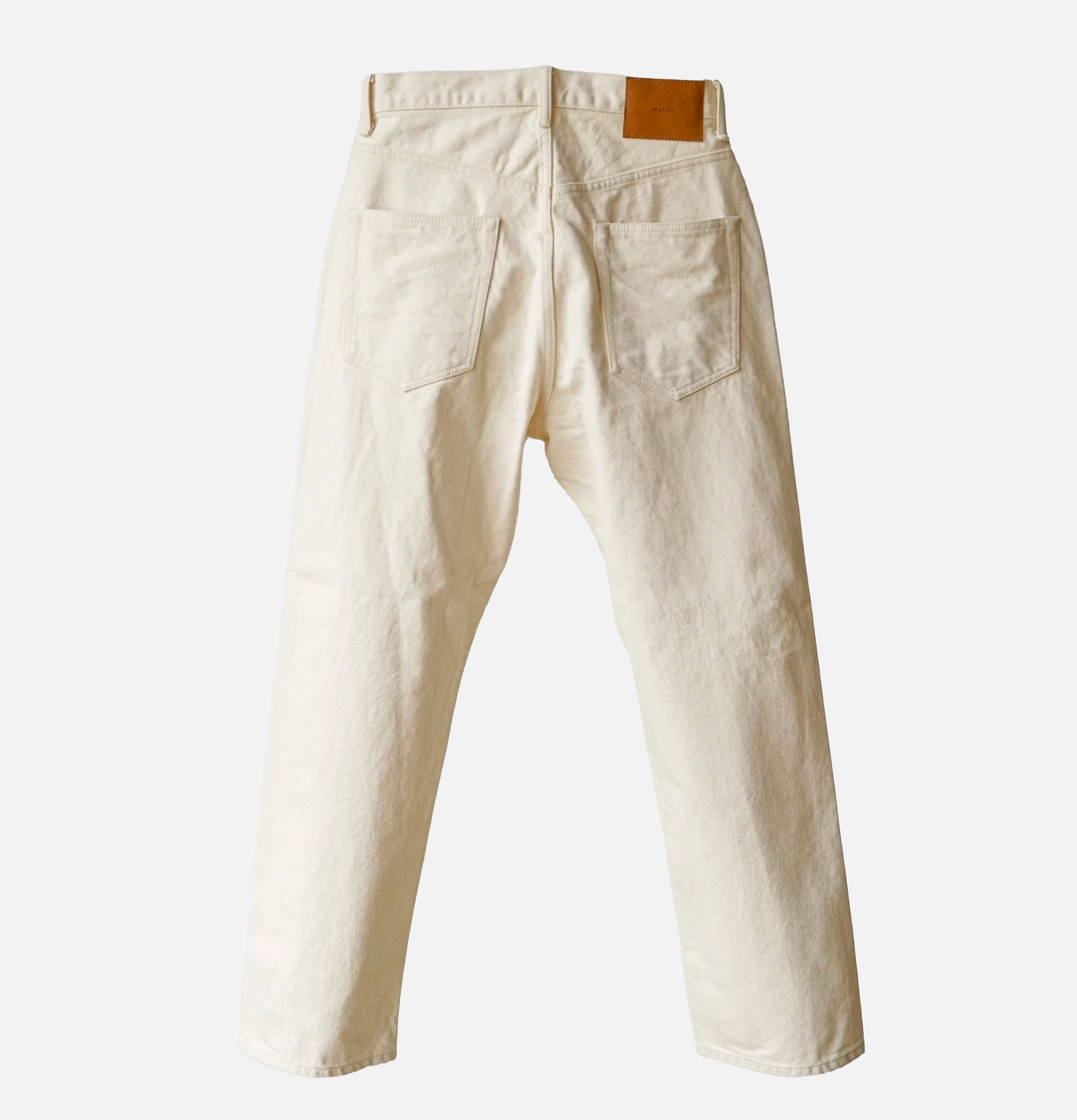 Hatski Denim 03 Jean Wide Tapered Ecru