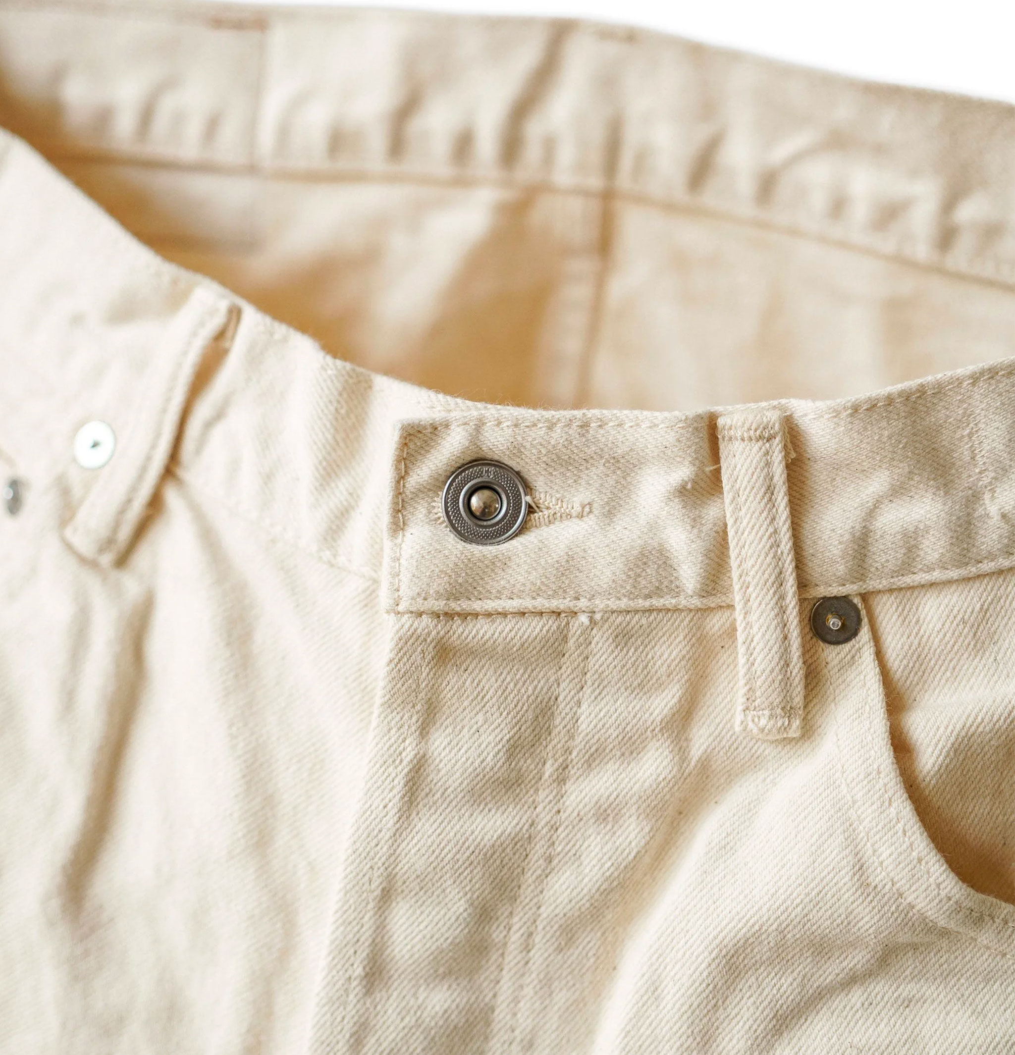 Hatski Denim 03 Jean Wide Tapered Ecru