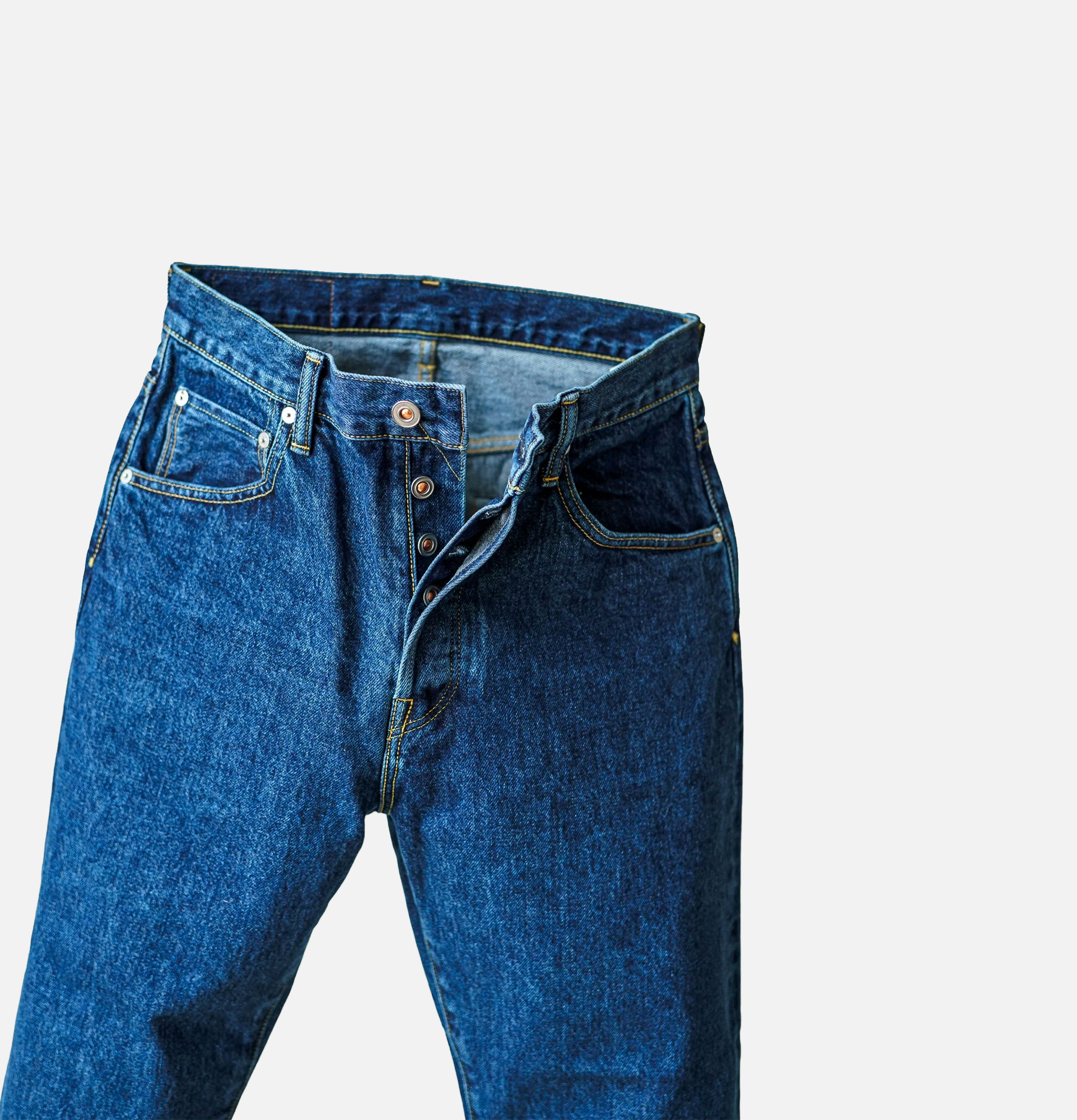 Hatski Denim 01 Jean Loose Tapered Used Blue
