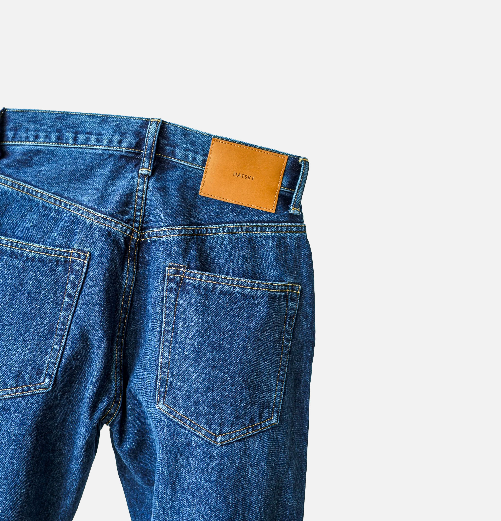 Hatski Denim 01 Jean Loose Tapered Used Blue
