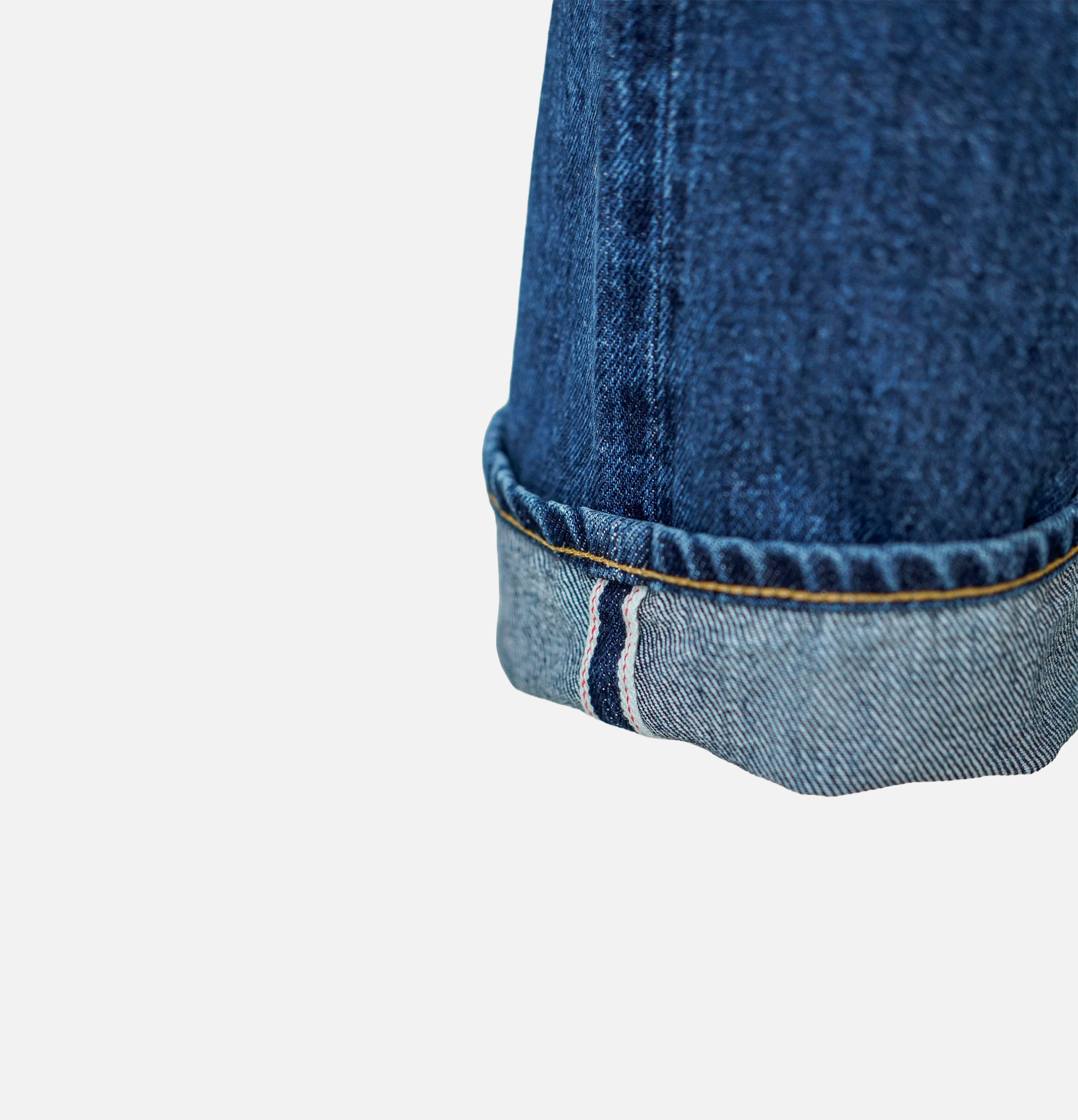 Hatski Denim 01 Jean Loose Tapered Used Blue