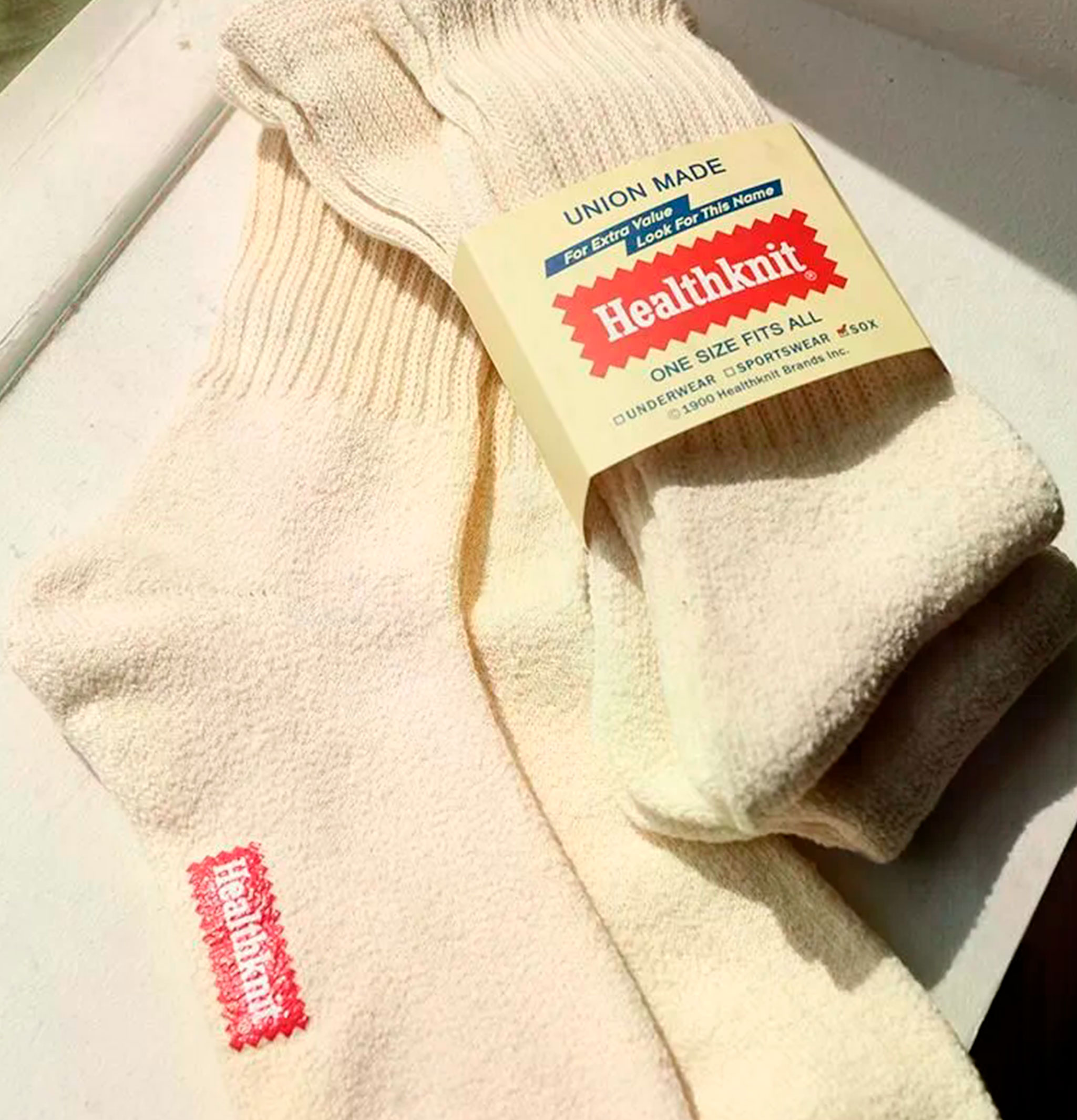 HealthKnit Pack de 3 chaussettes Sinker Ecru
