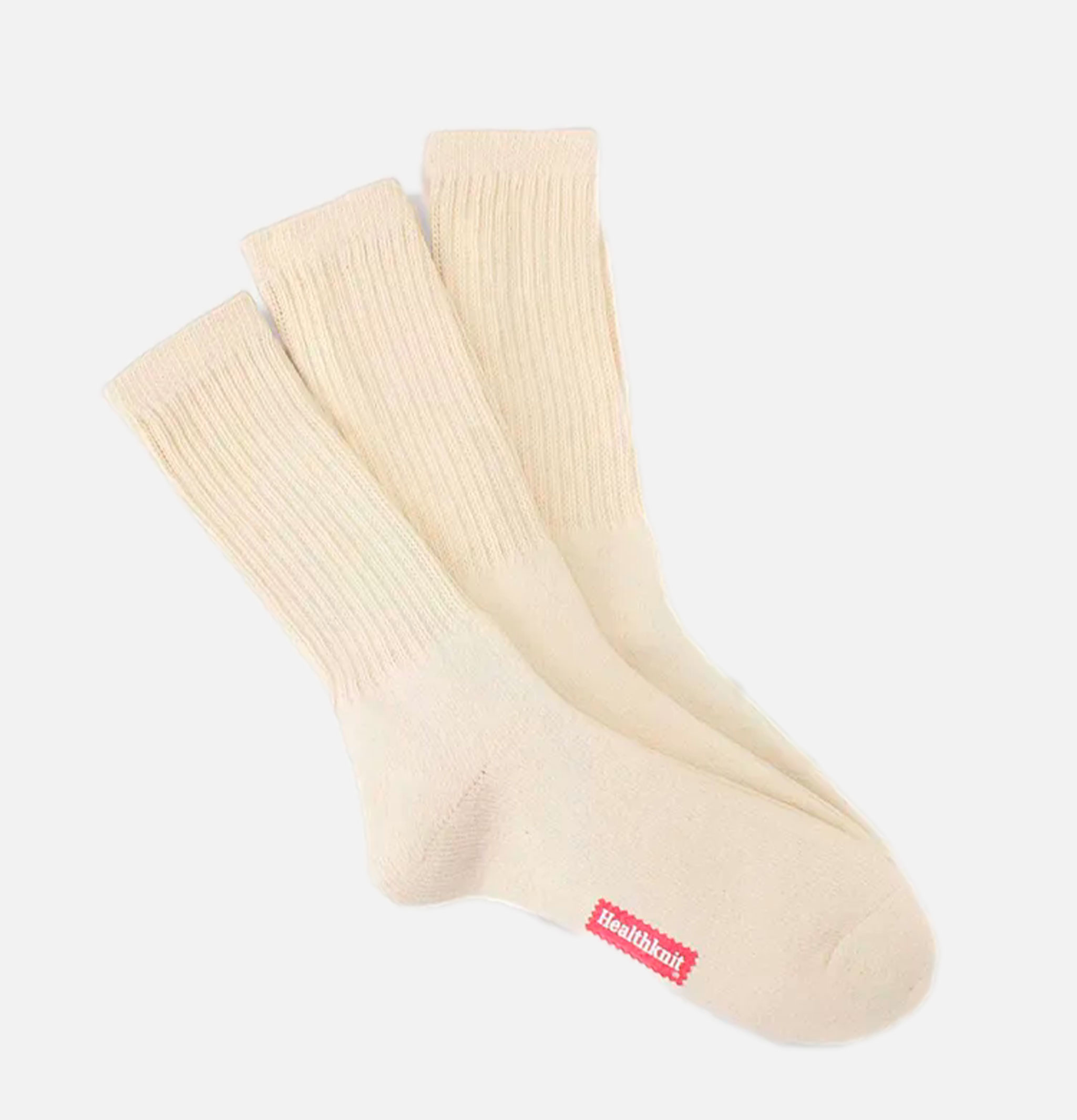 HealthKnit Pack de 3 chaussettes Sinker Ecru