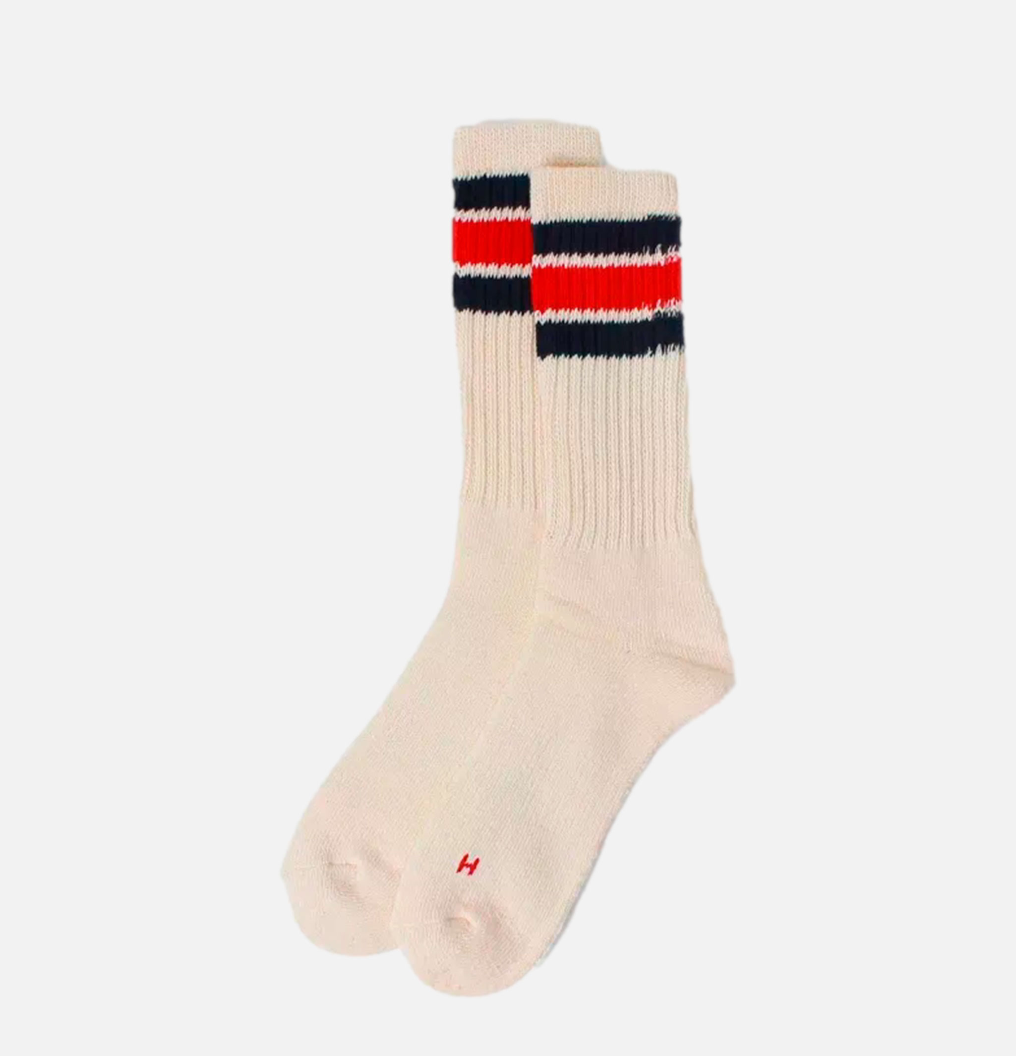 HealthKnit Pack de 3 chaussettes Triple Rayure Ecru
