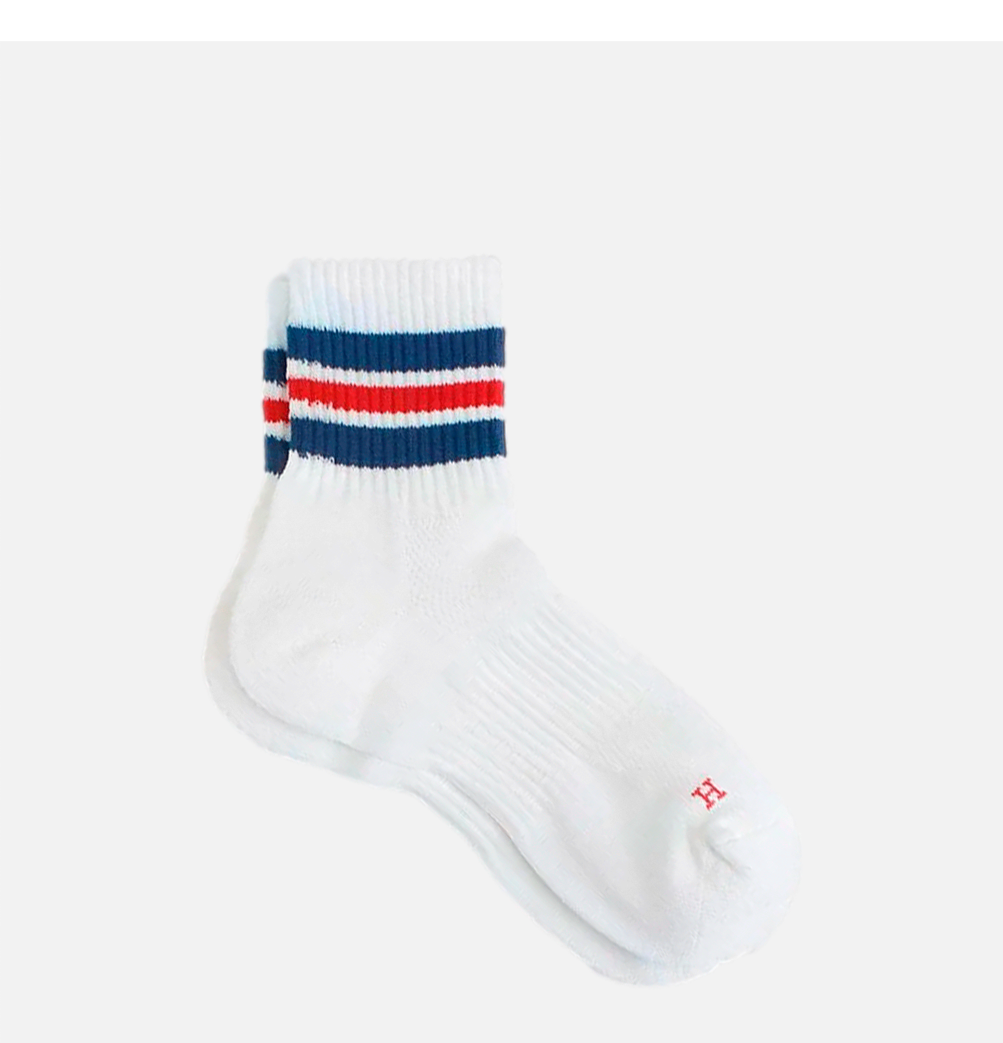 HealthKnit Chaussettes Triple Rayures Bleu