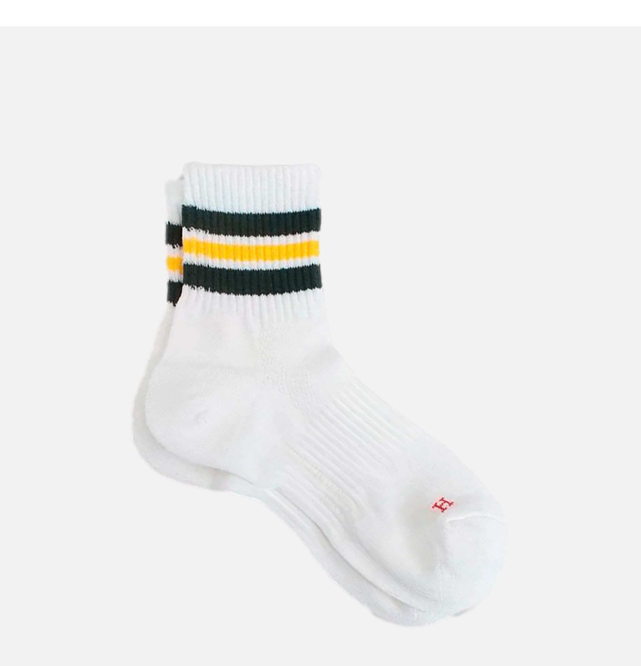 HealthKnit Triple-Stripe Socks Green
