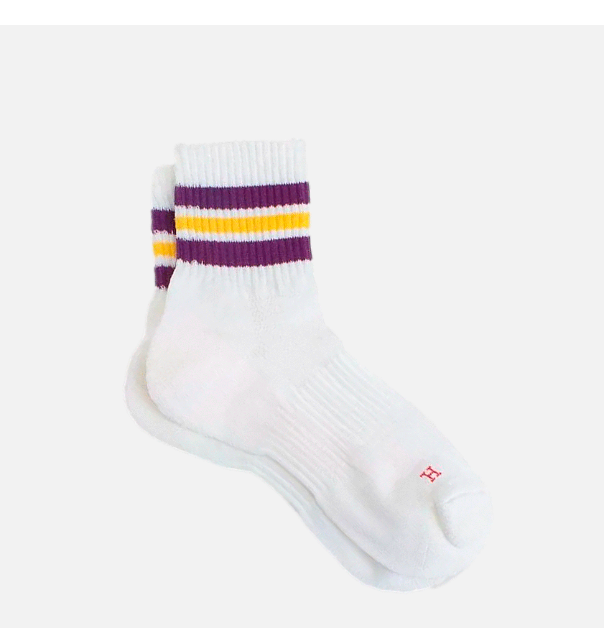 HealthKnit Triple Stripe Socks Purple