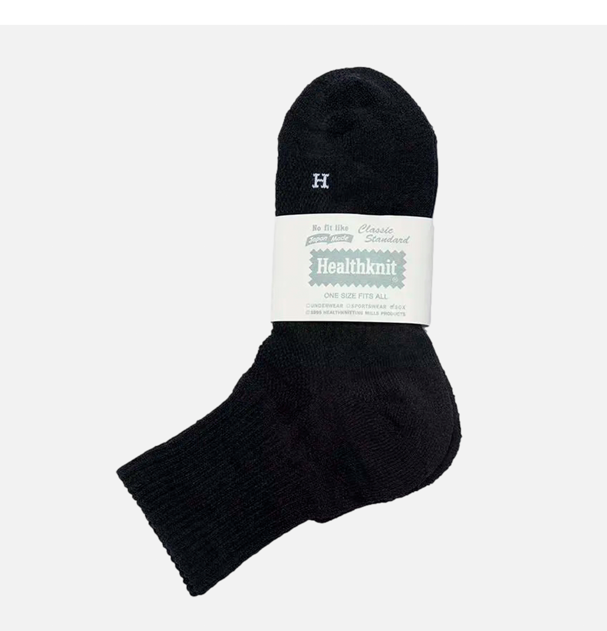 HealthKnit Paper Yarn Socks Black
