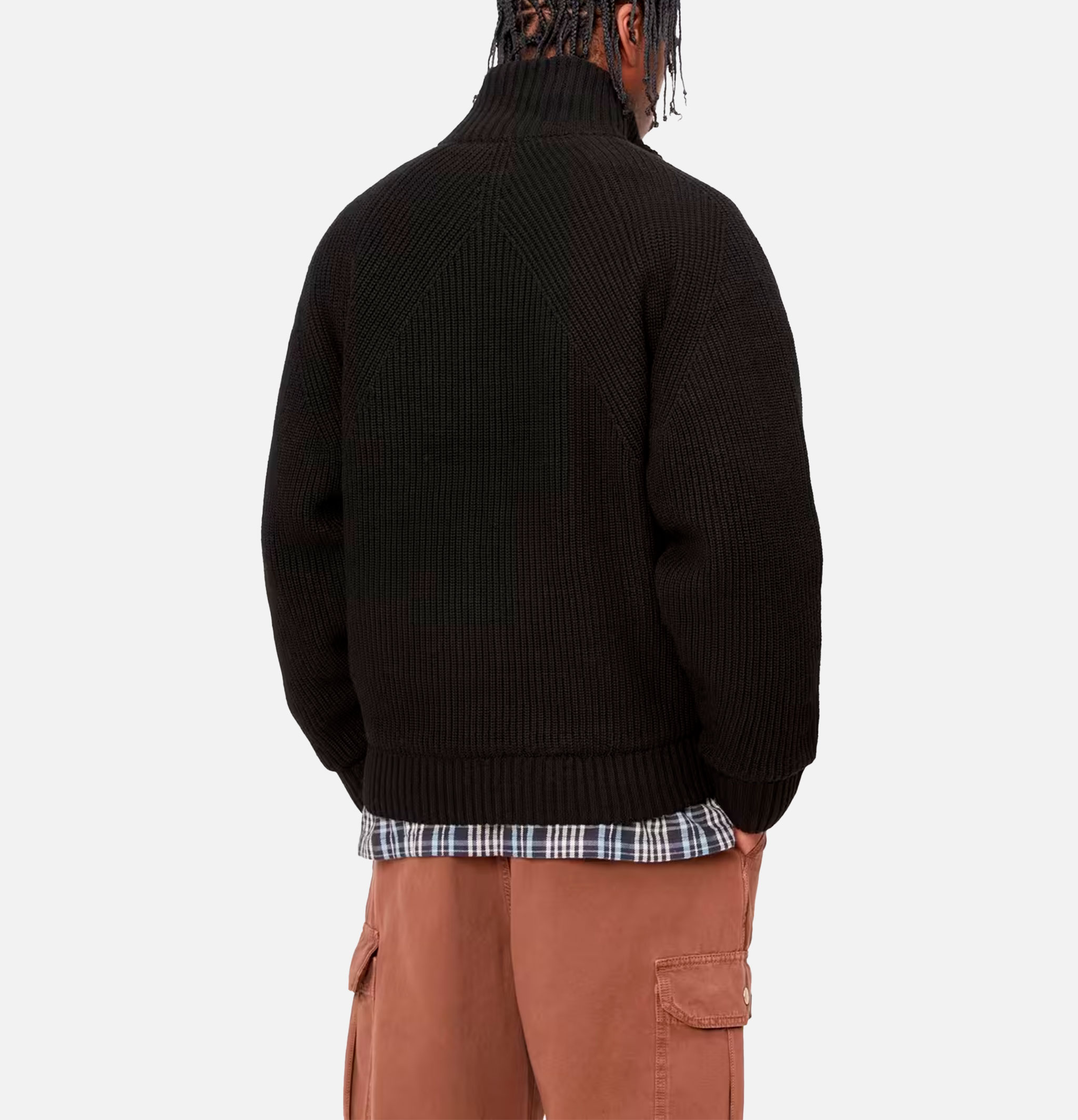 Carhartt WIP Cardigan Zippé Banley Noir