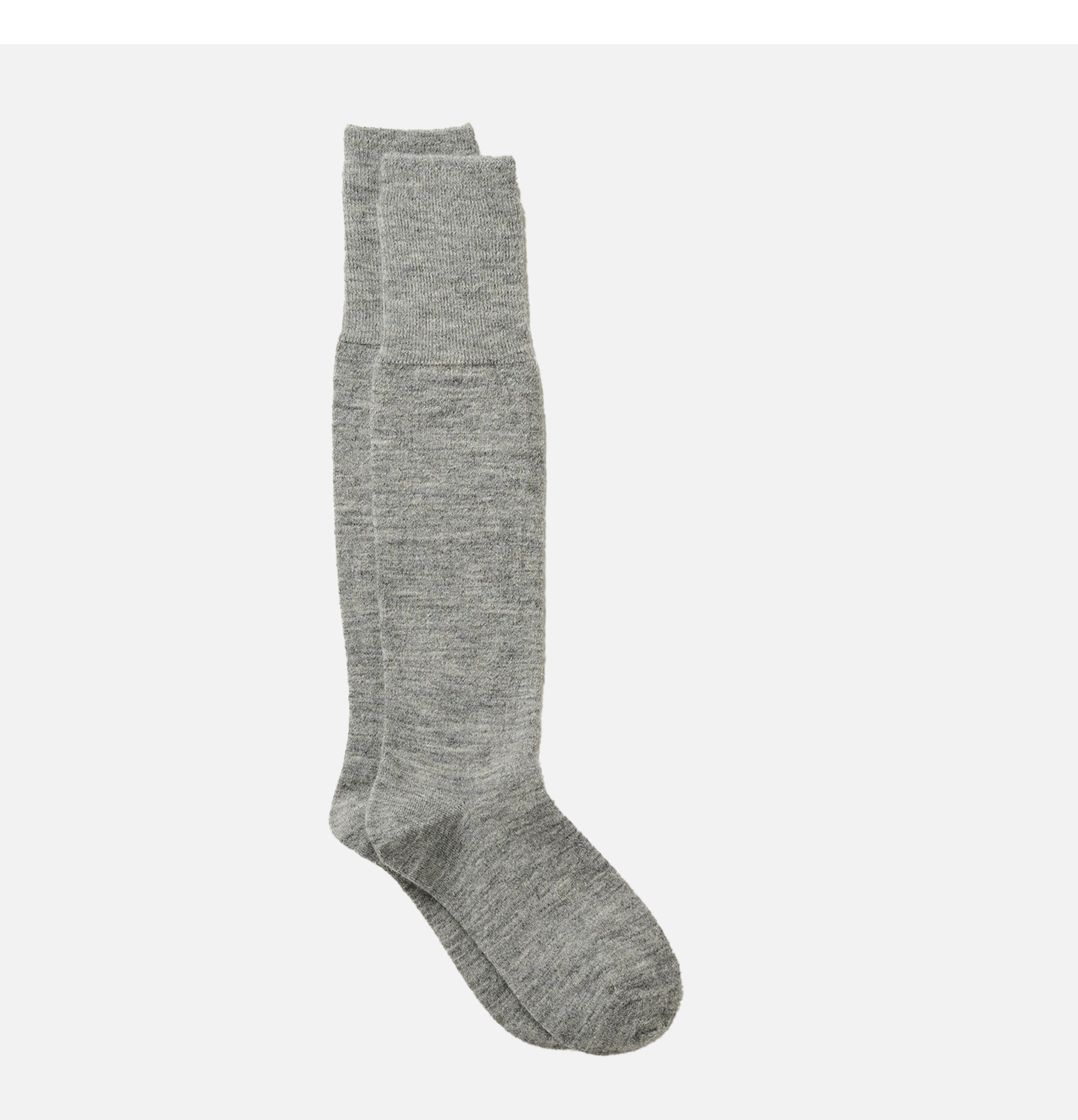 Yahae Chaussettes Mi-Longues Alpaga Mailles Fines Gris