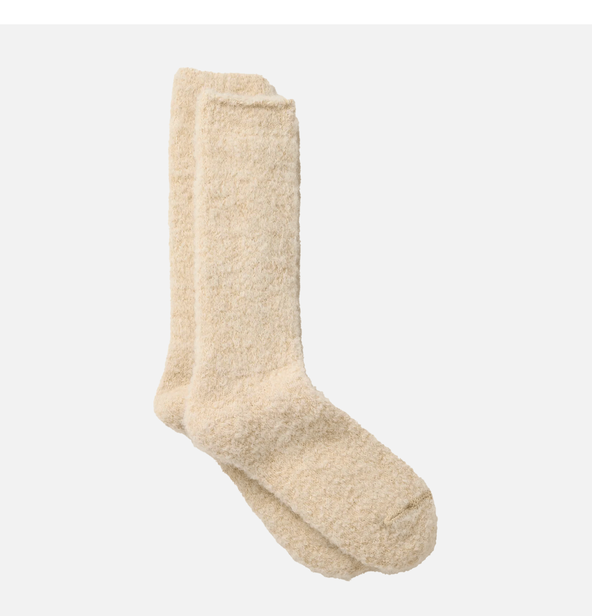 Yahae Alpaca Loop Slipper Natural Socks