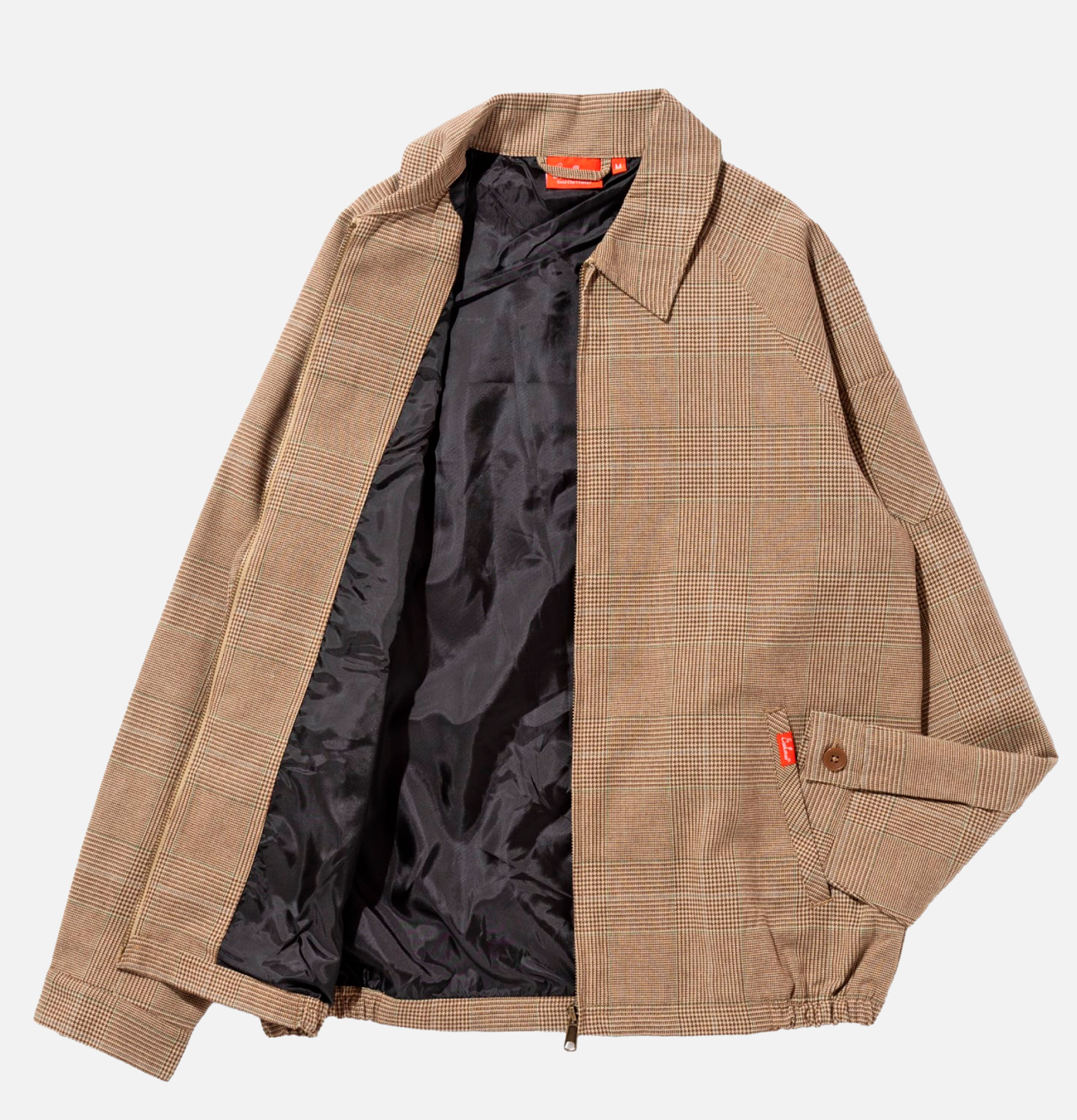 Cookman Veste à Carreaux Glen Marron