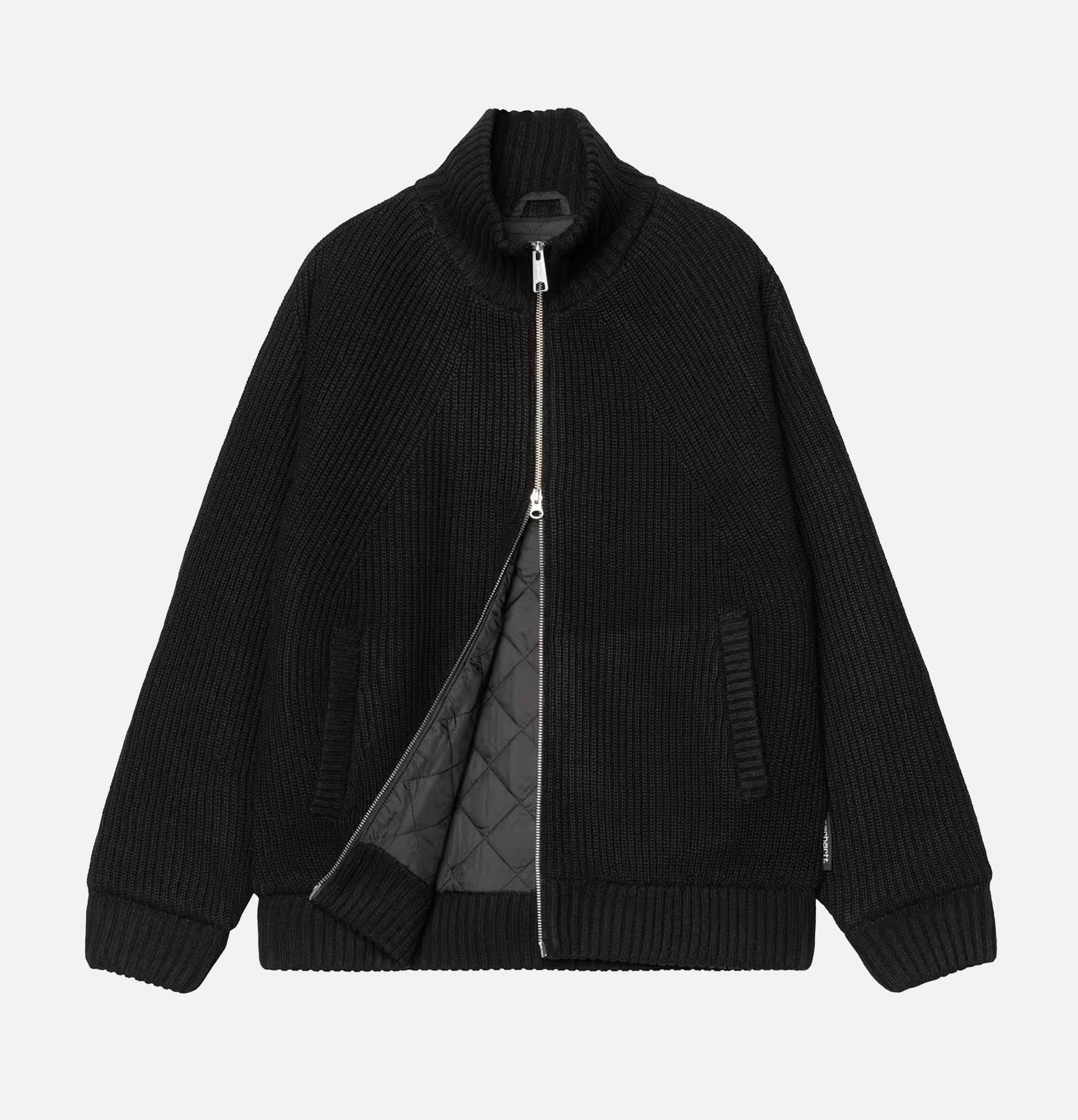 Carhartt WIP Cardigan Zippé Banley Noir