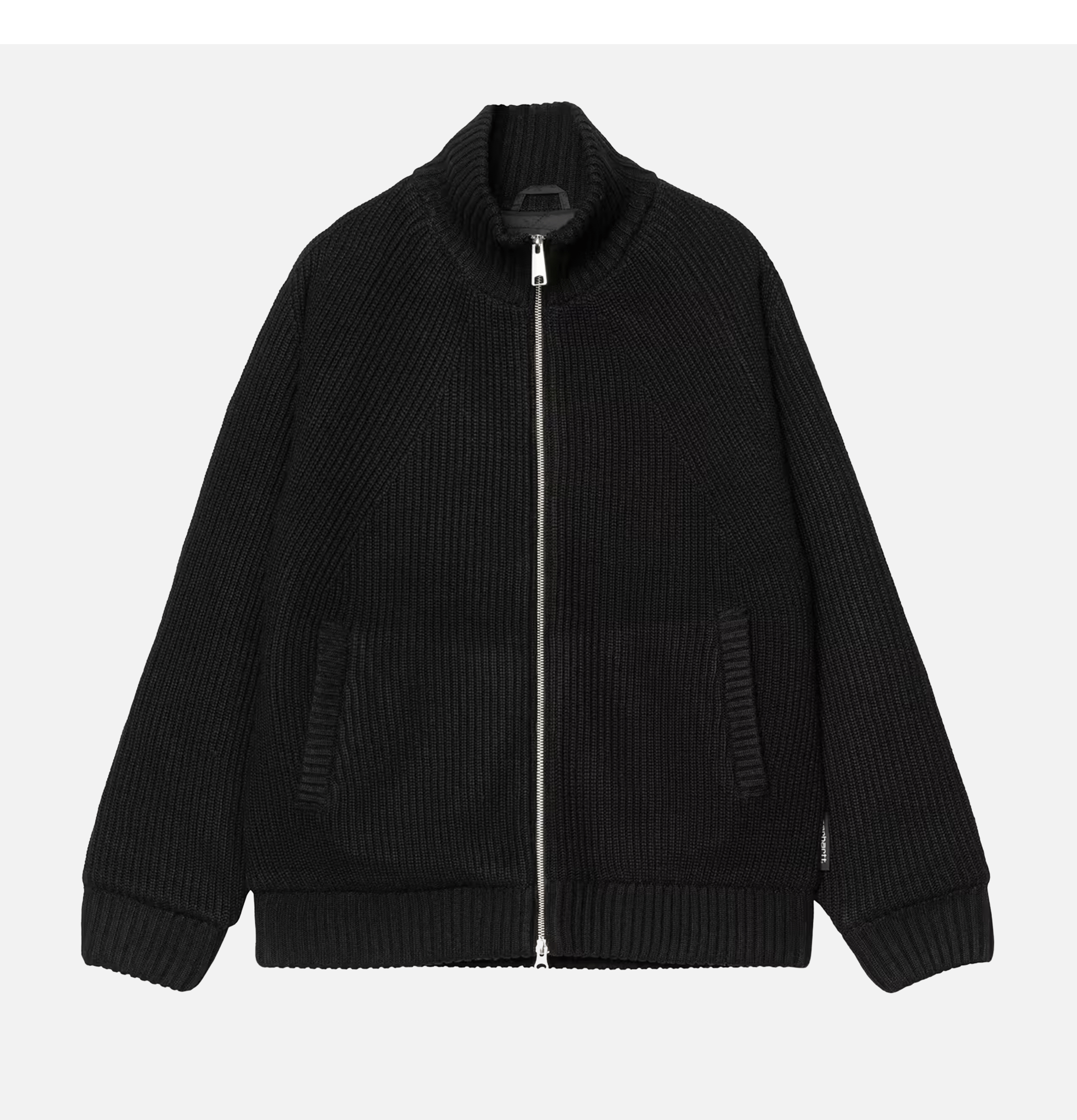 Carhartt WIP Cardigan Zippé Banley Noir