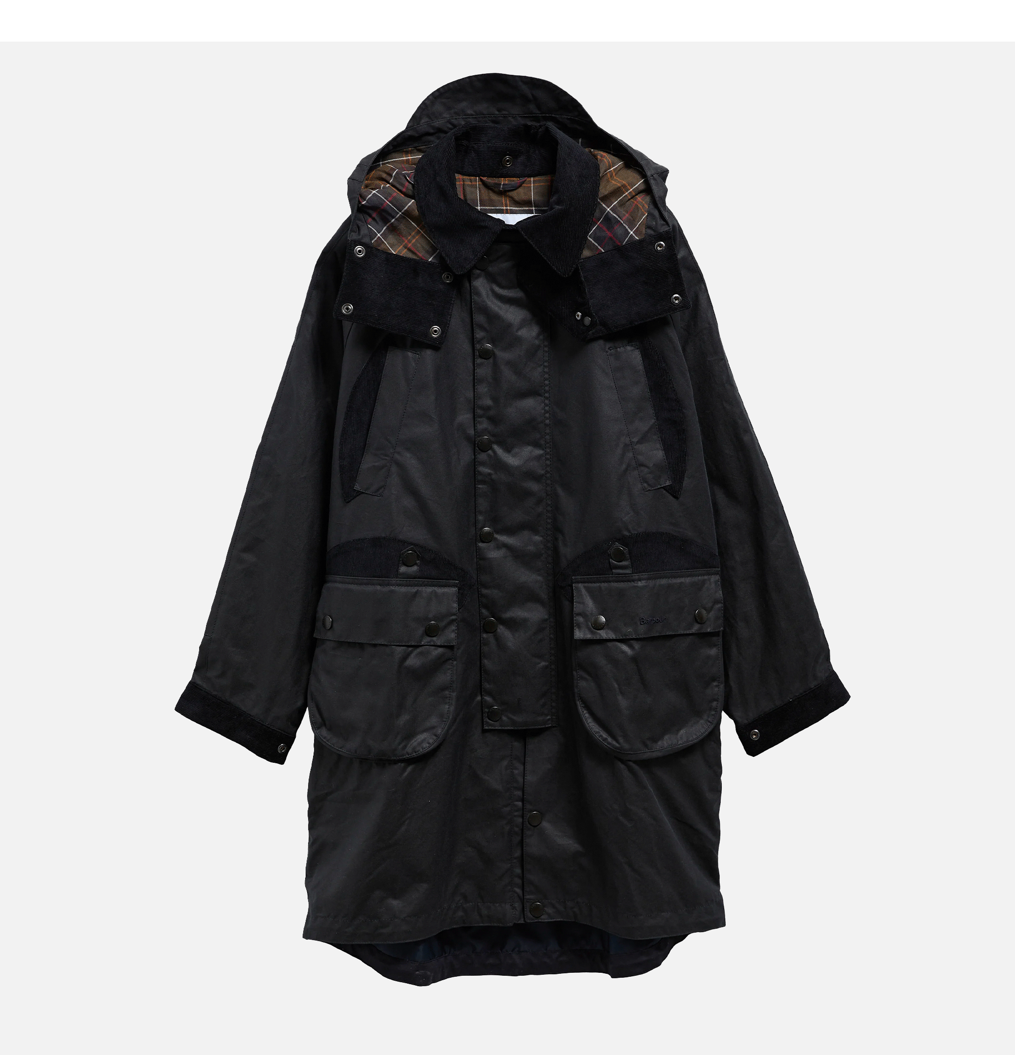 Veste Longue Wax Barbour x Norbit Sage