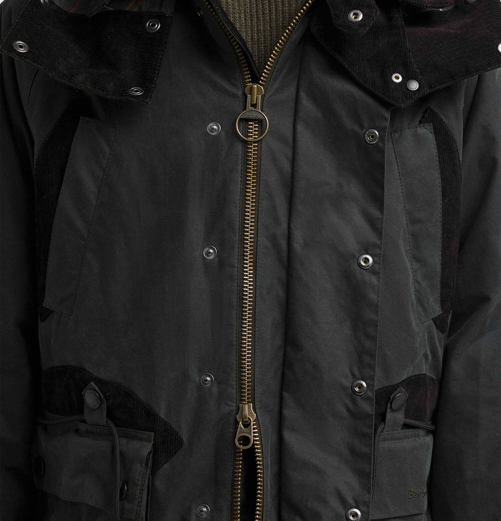 Veste Longue Wax Barbour x Norbit Sage